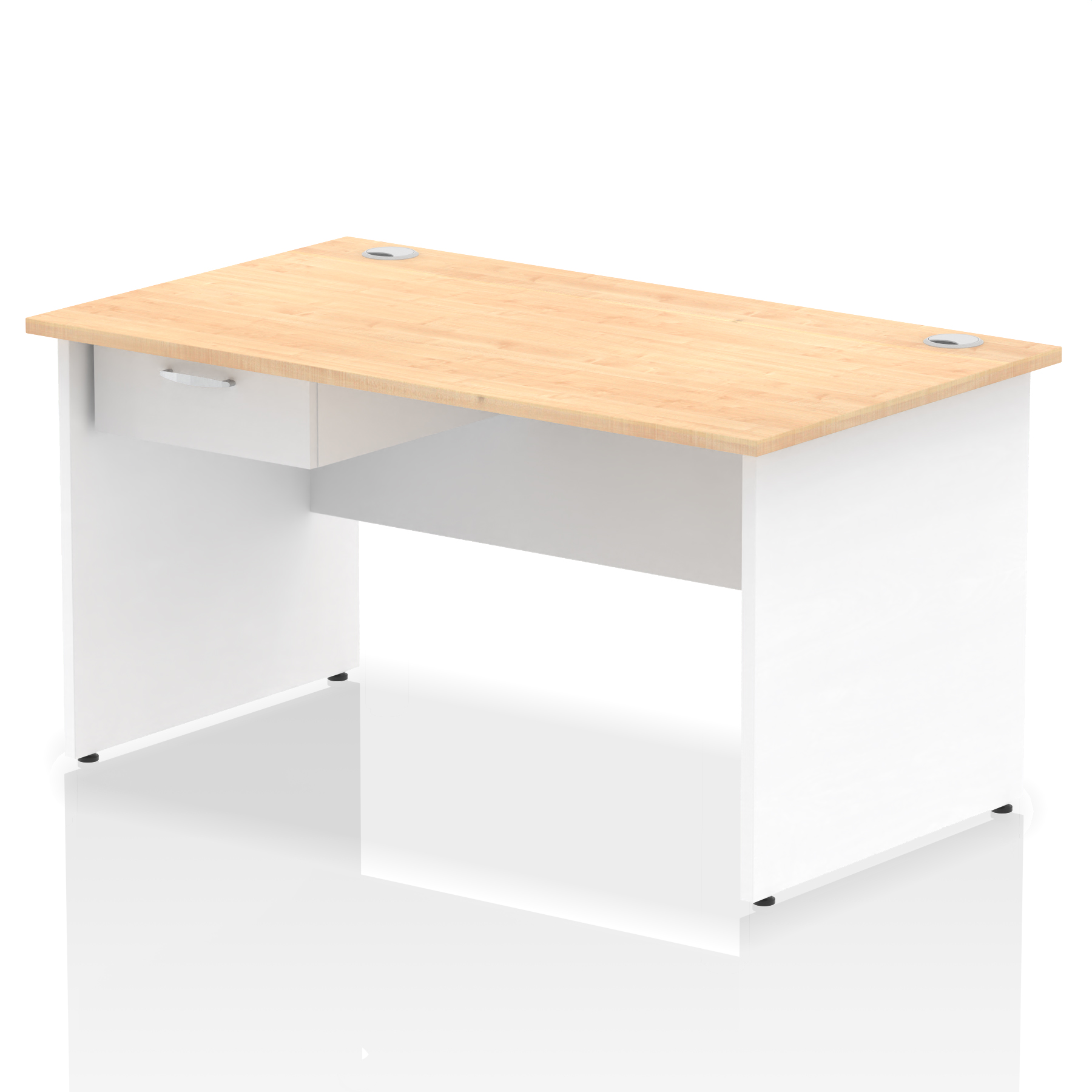 Maple & White / White Panel Frame