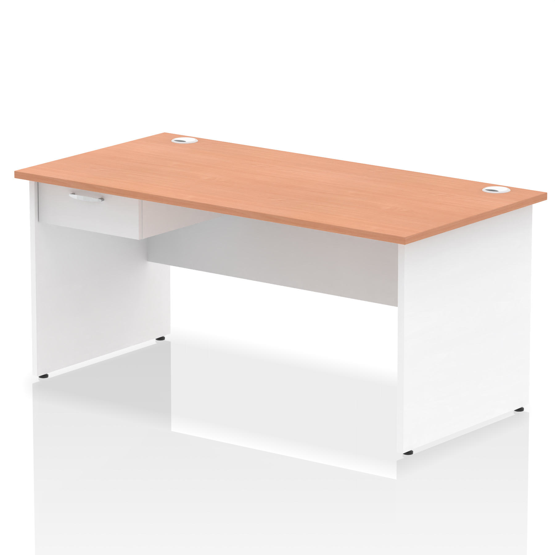 Beech & White / White Panel Frame