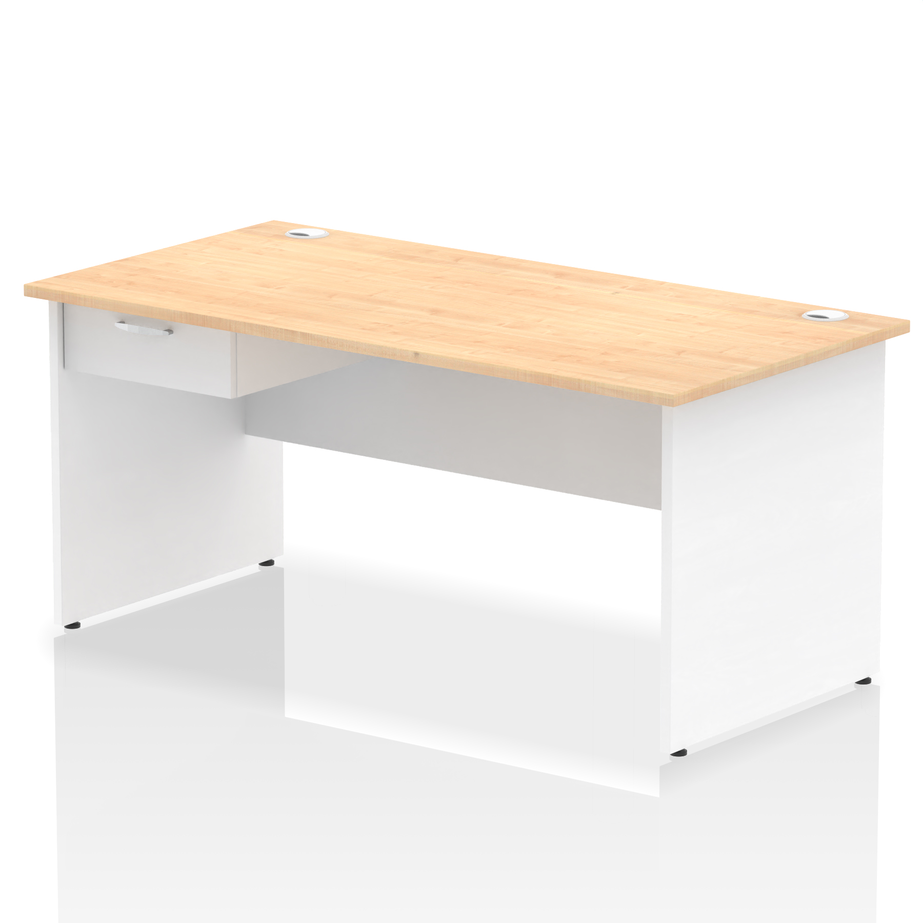 Maple & White / White Panel Frame