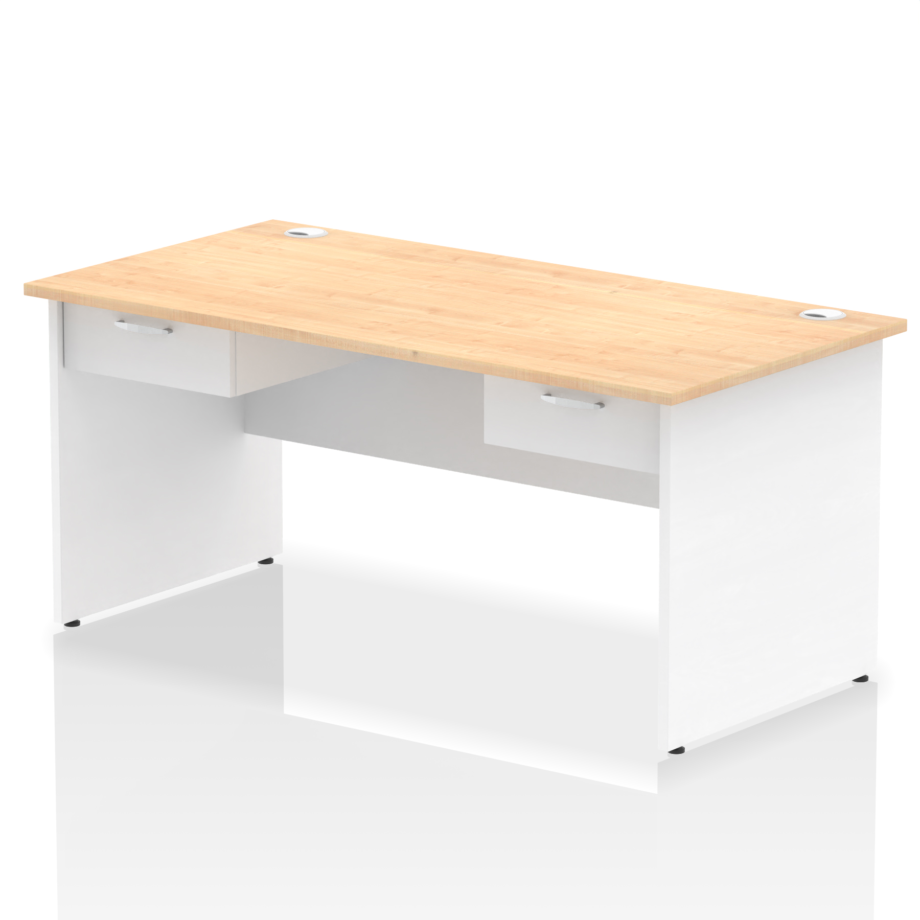 Maple & White / White Panel Frame