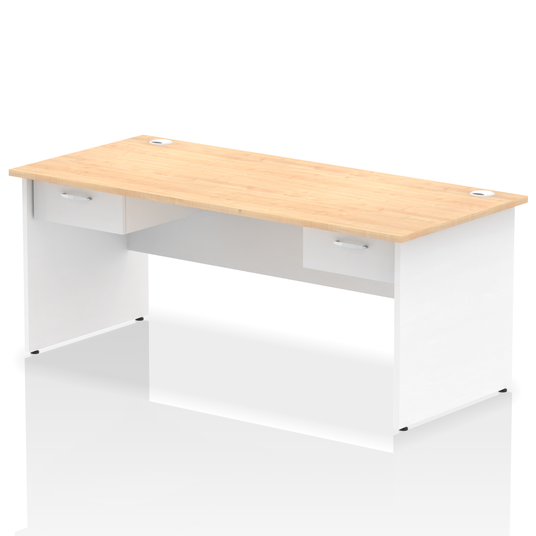 Maple & White / White Panel Frame