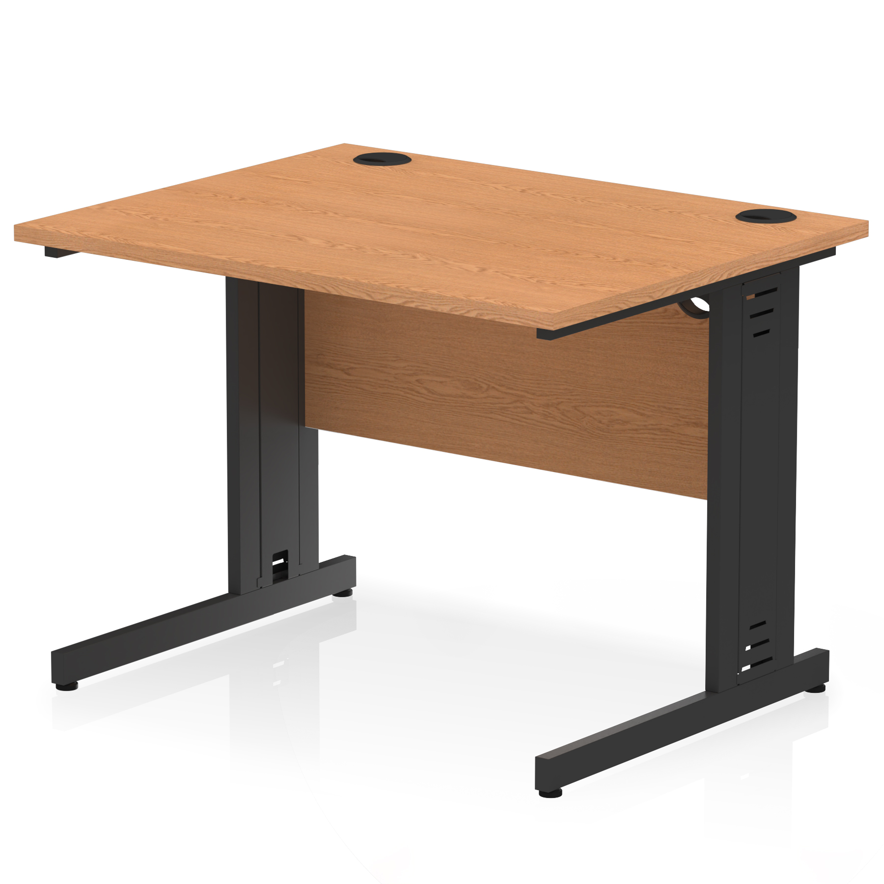 Oak / Black Frame