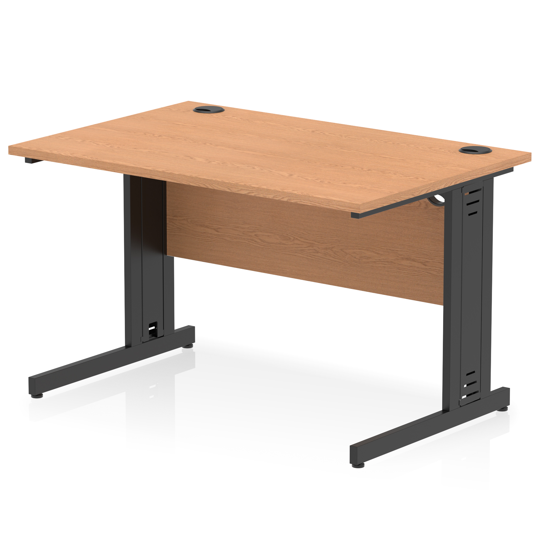 Oak / Black Frame
