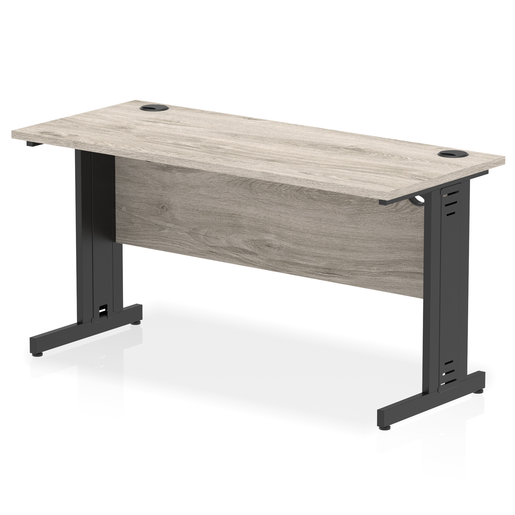 Grey Oak / Black Frame