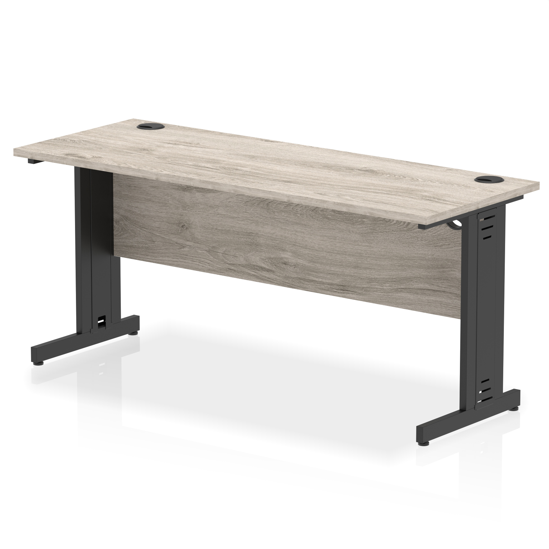 Grey Oak / Black Frame