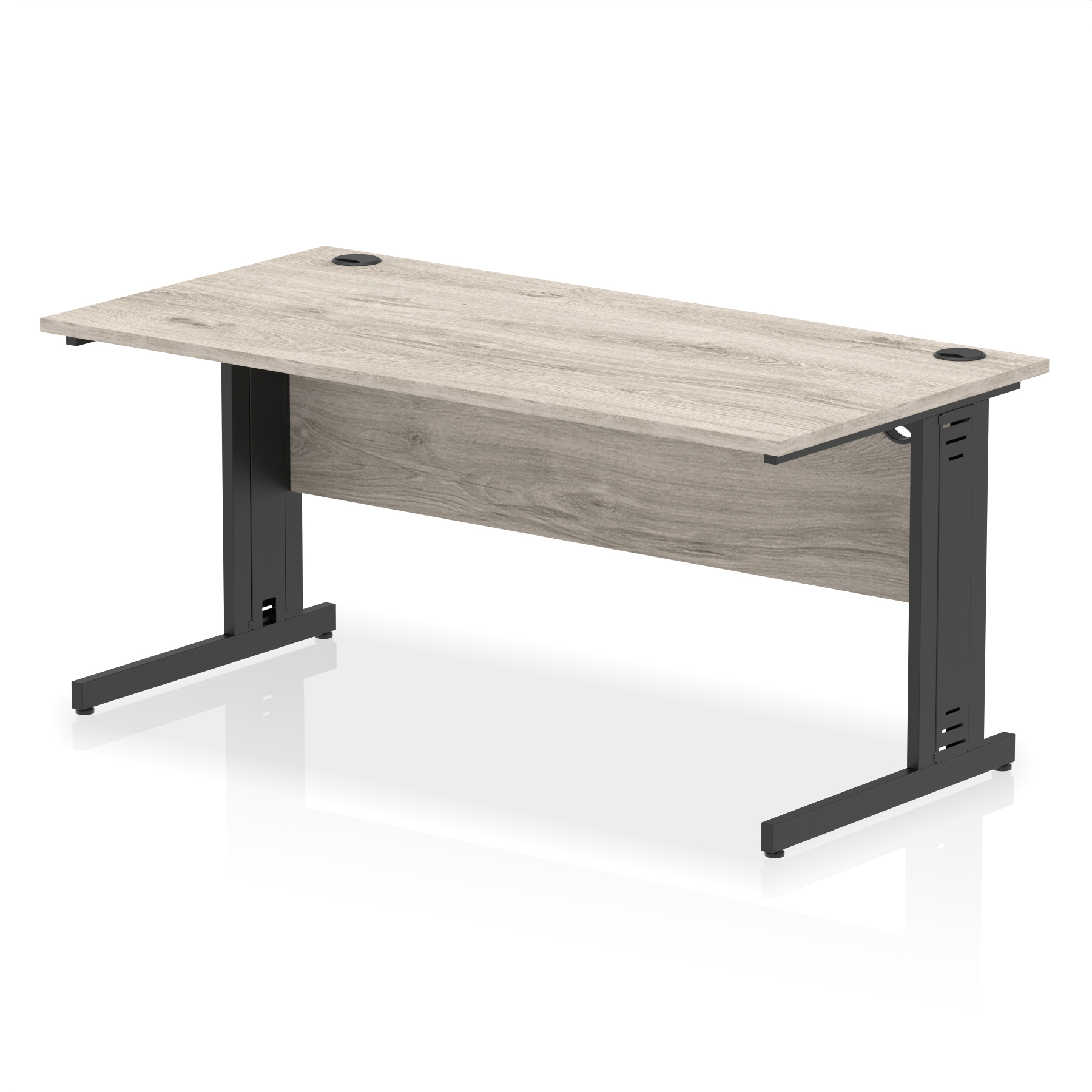 Grey Oak / Black Frame