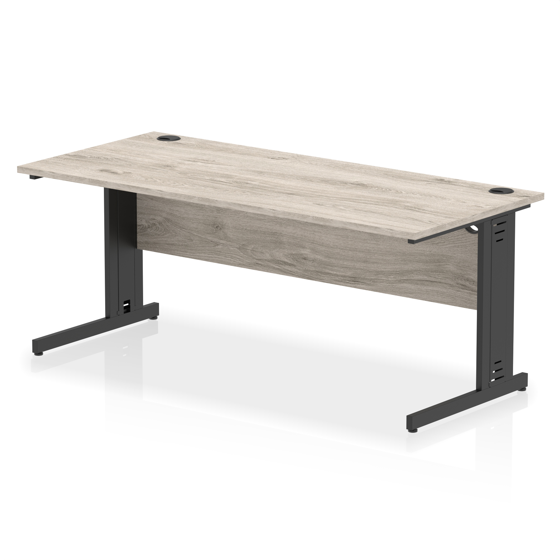 Grey Oak / Black Frame