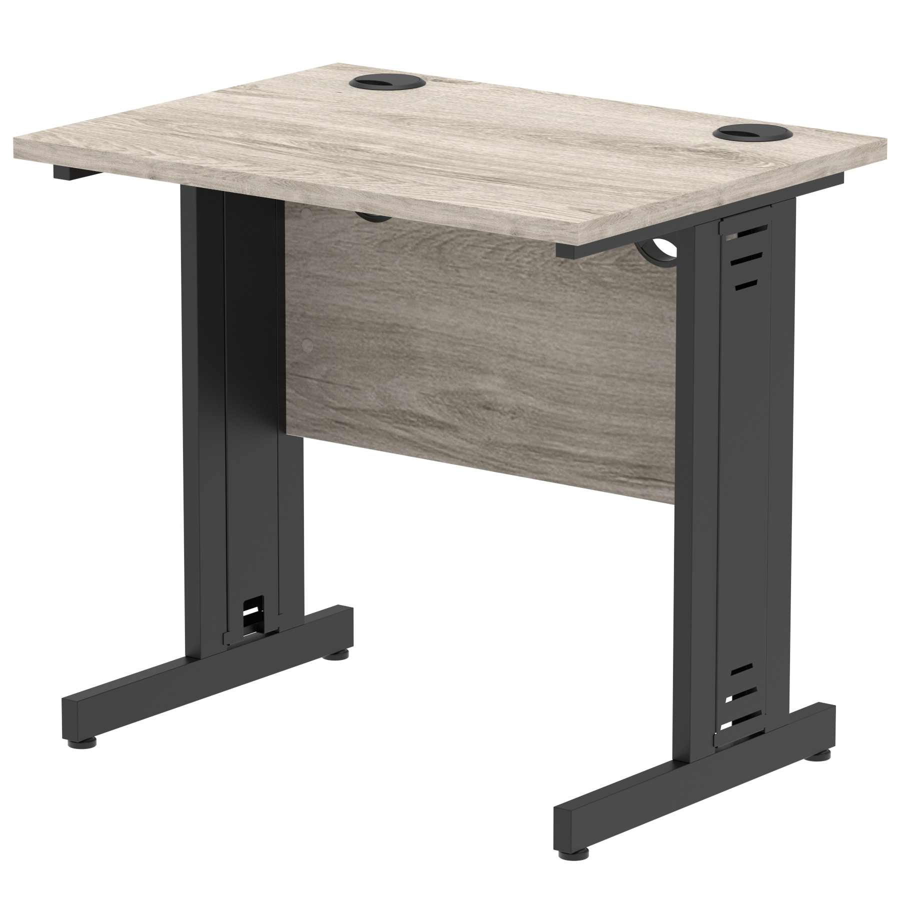 Grey Oak / Black Frame
