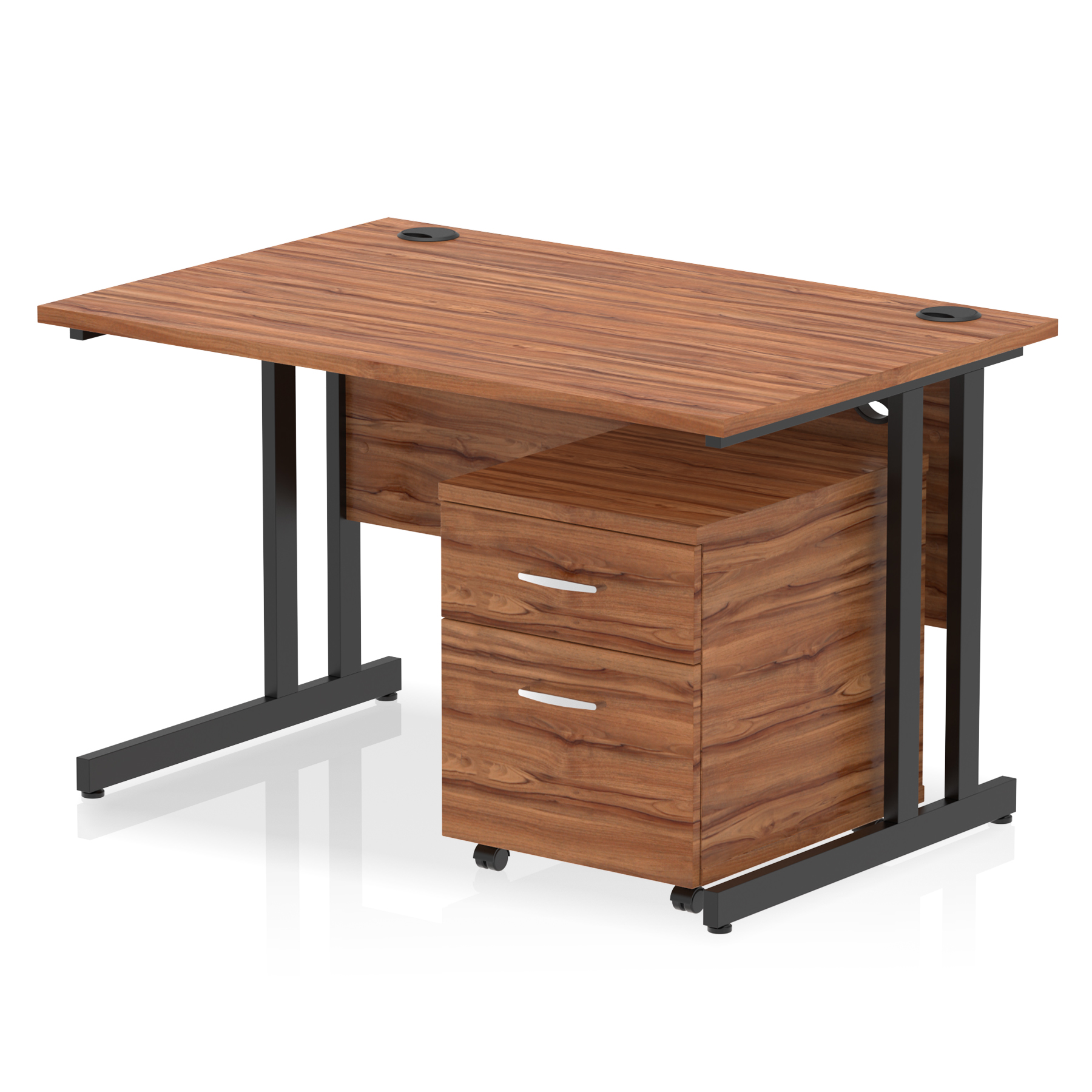 Walnut / Black Frame