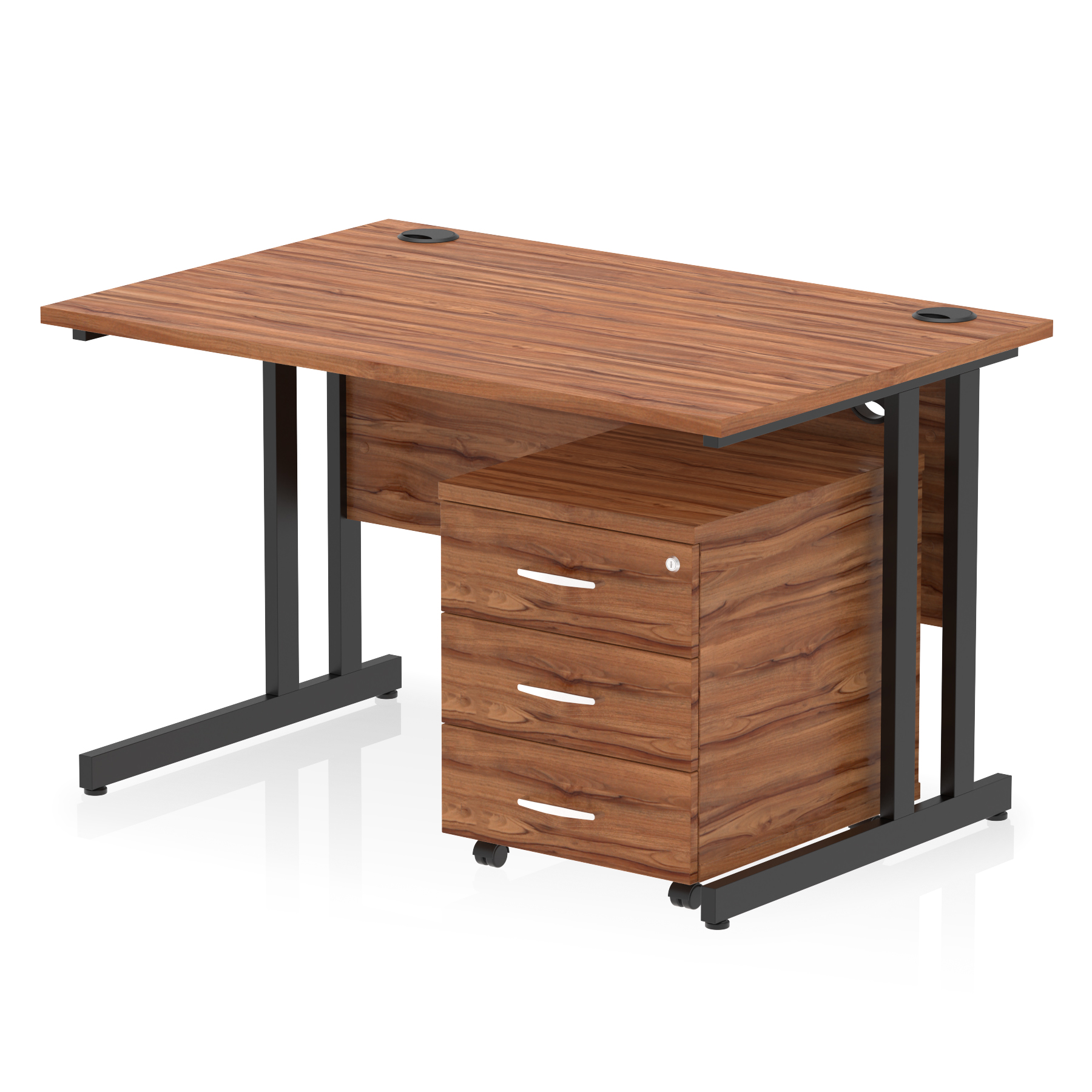 Walnut / Black Frame