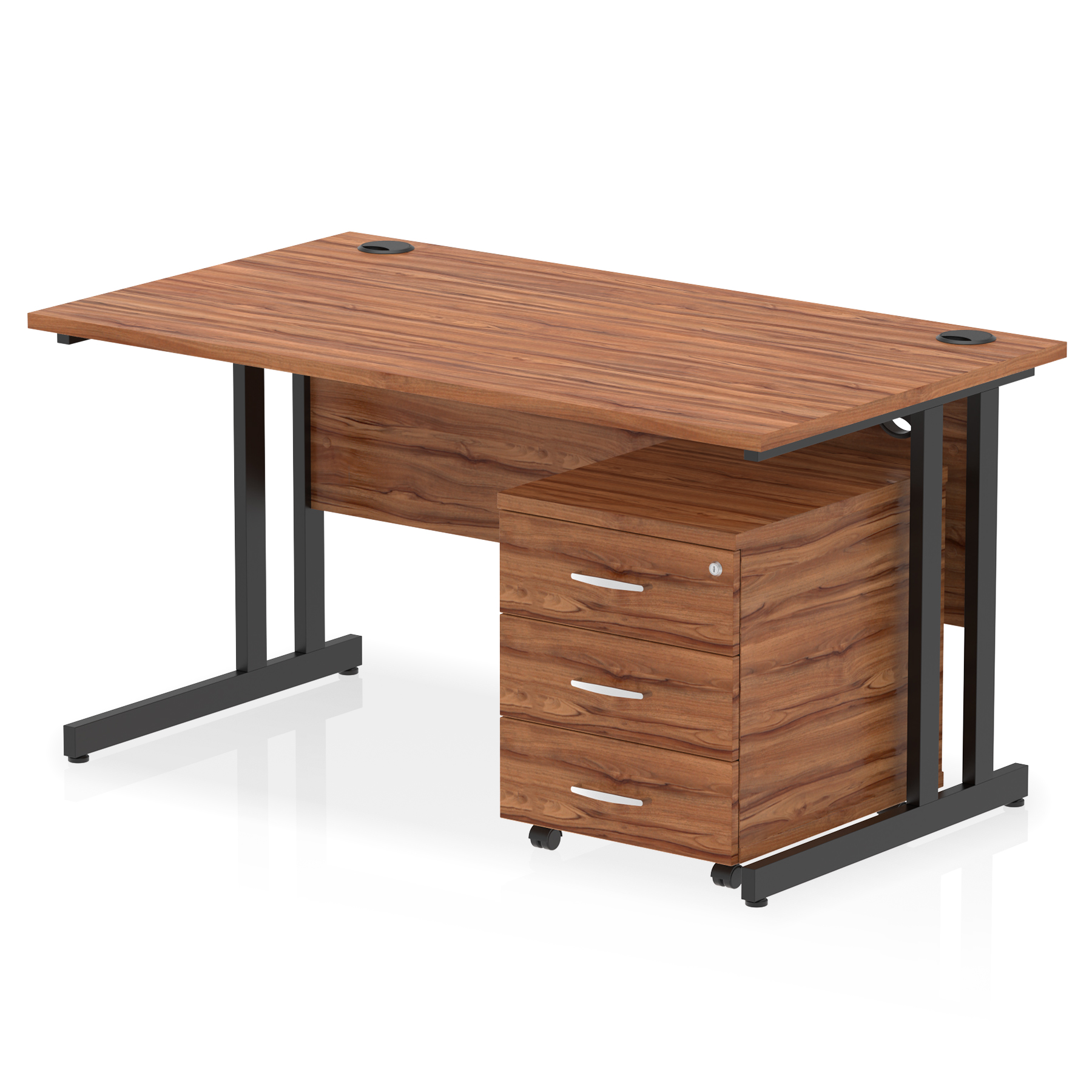 Walnut / Black Frame