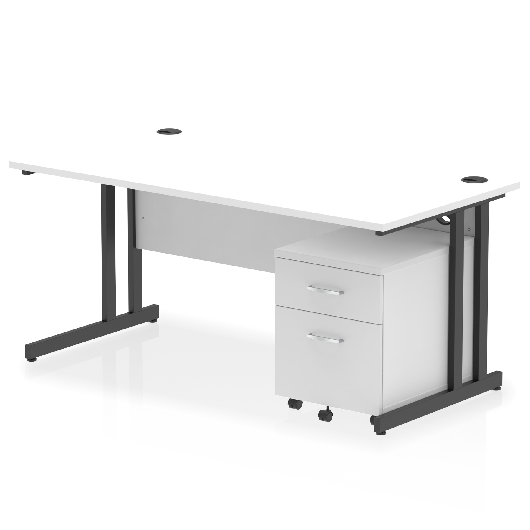 White / Black Frame