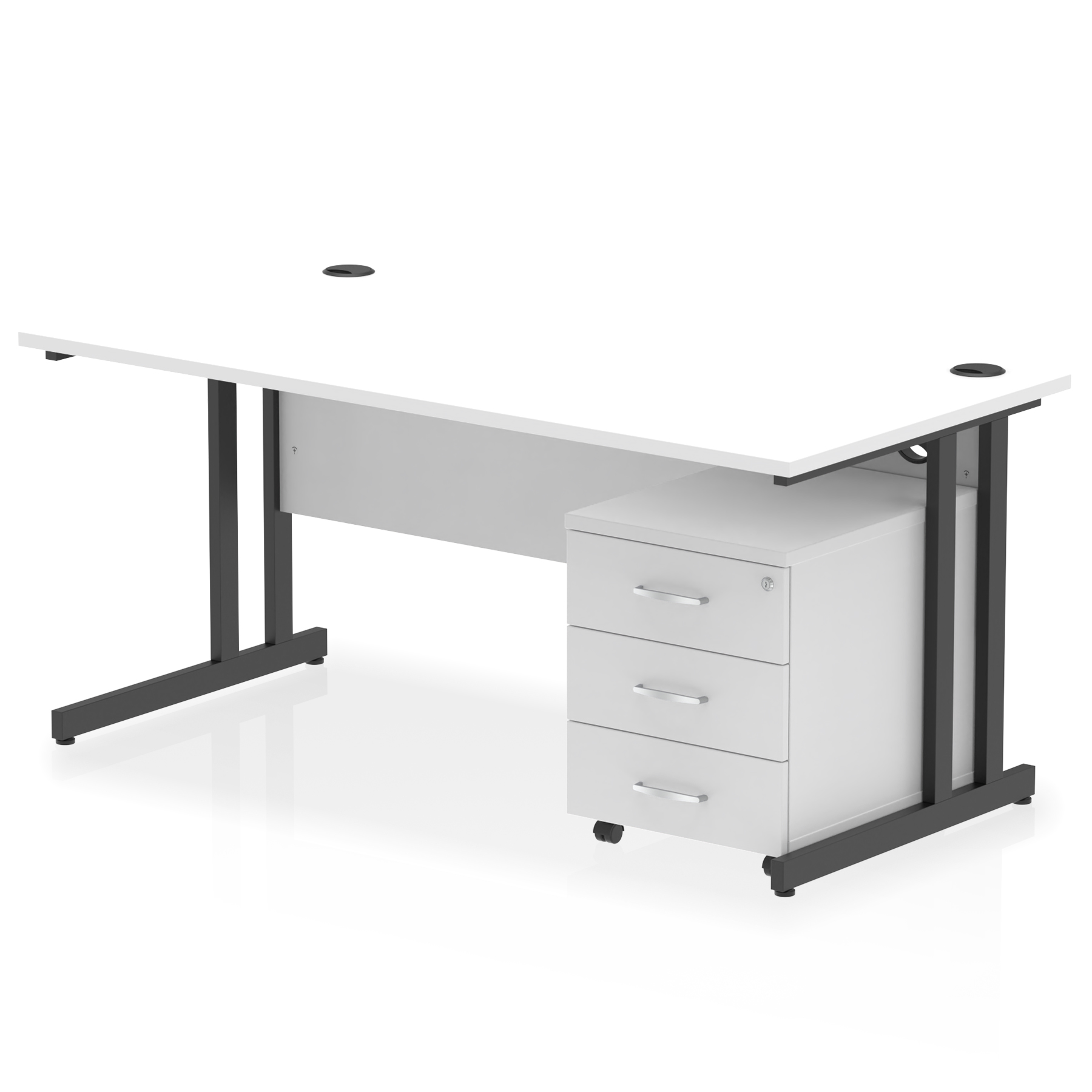 White / Black Frame