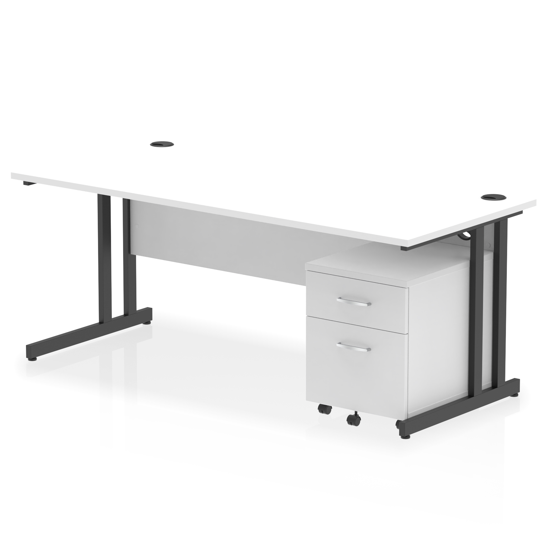 White / Black Frame