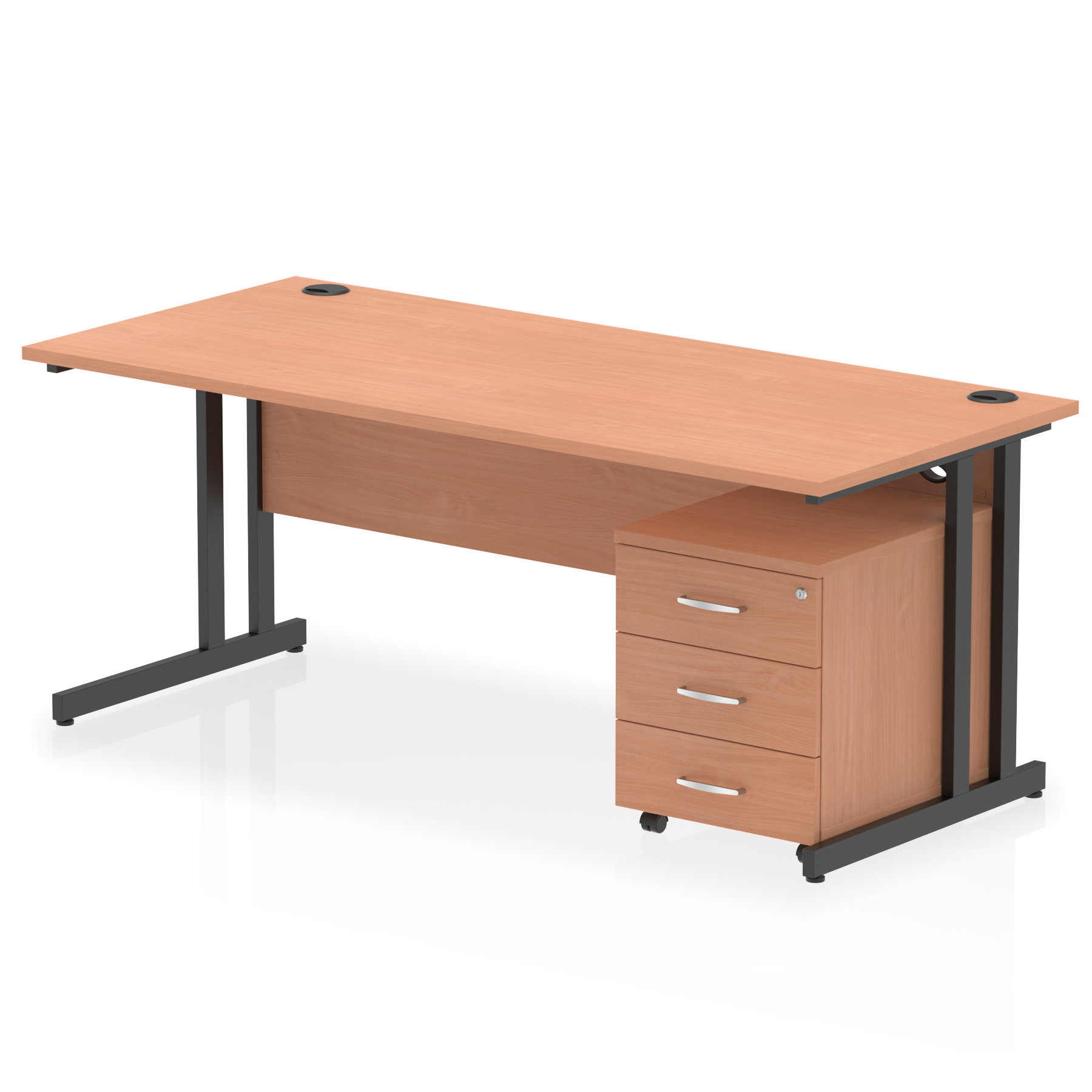 Beech / Black Frame