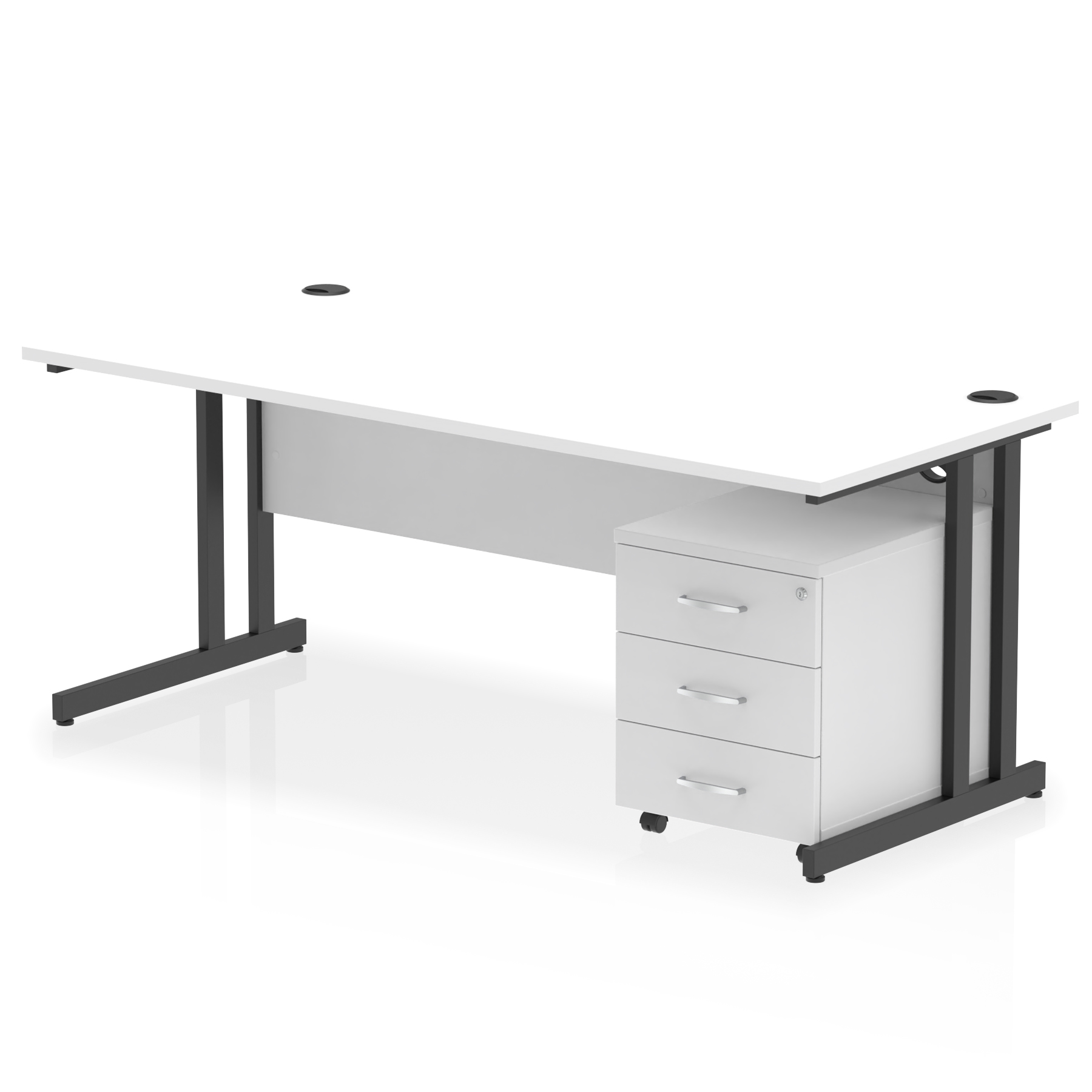 White / Black Frame