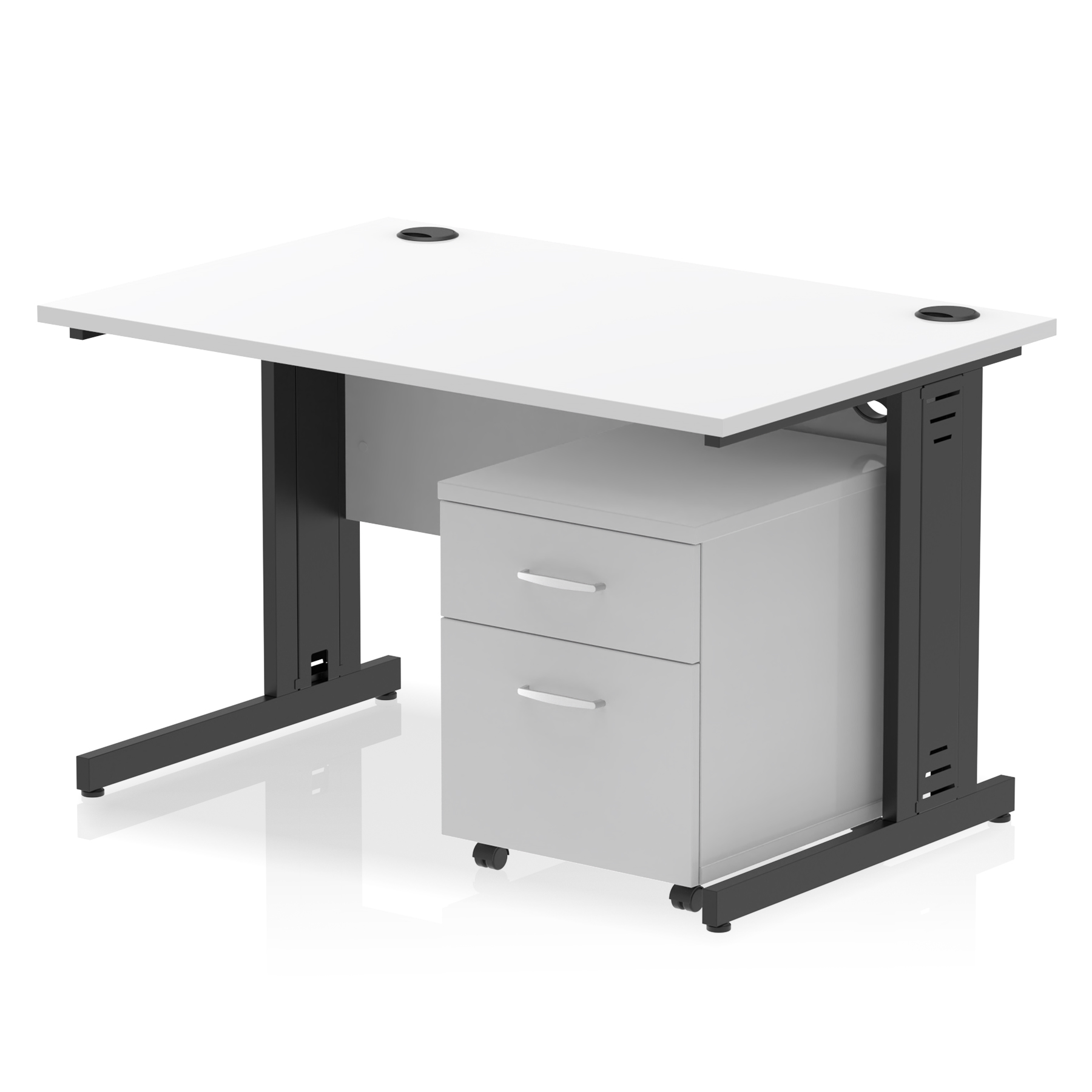 White / Black Frame