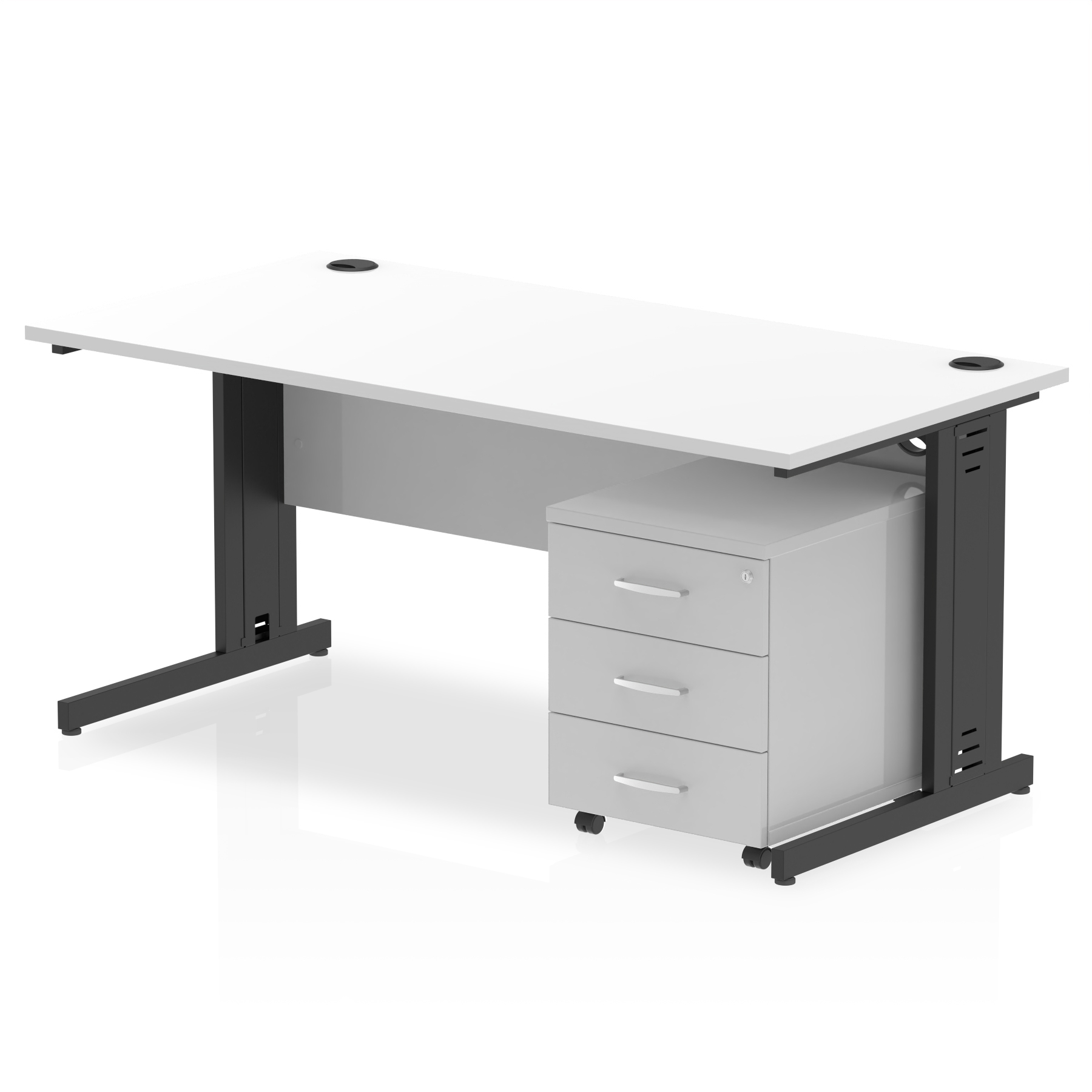 White / Black Frame