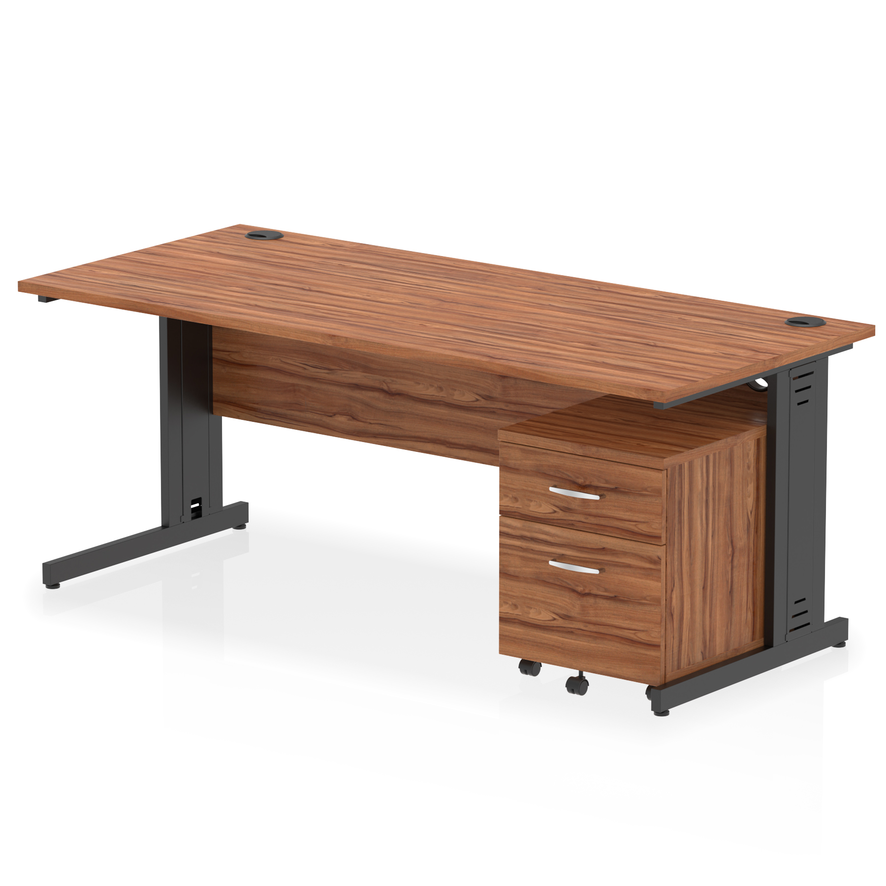 Walnut / Black Frame