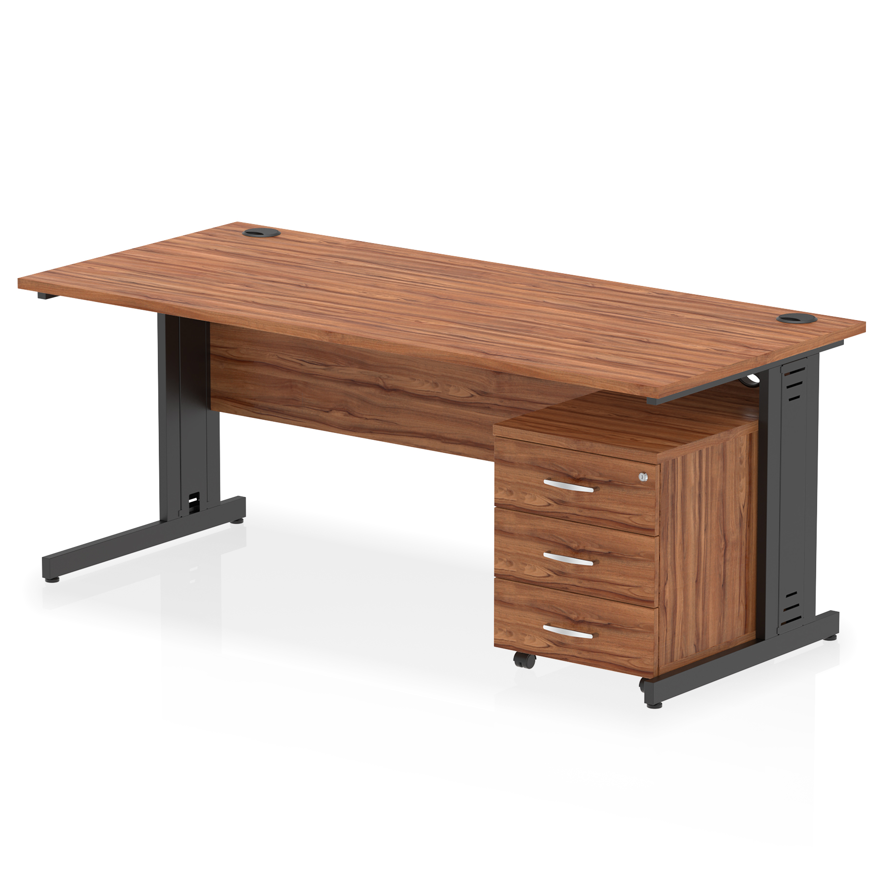 Walnut / Black Frame