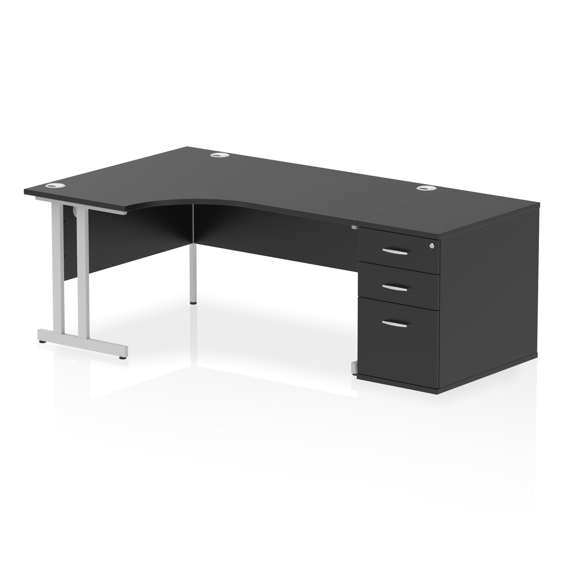 Black / Silver Frame