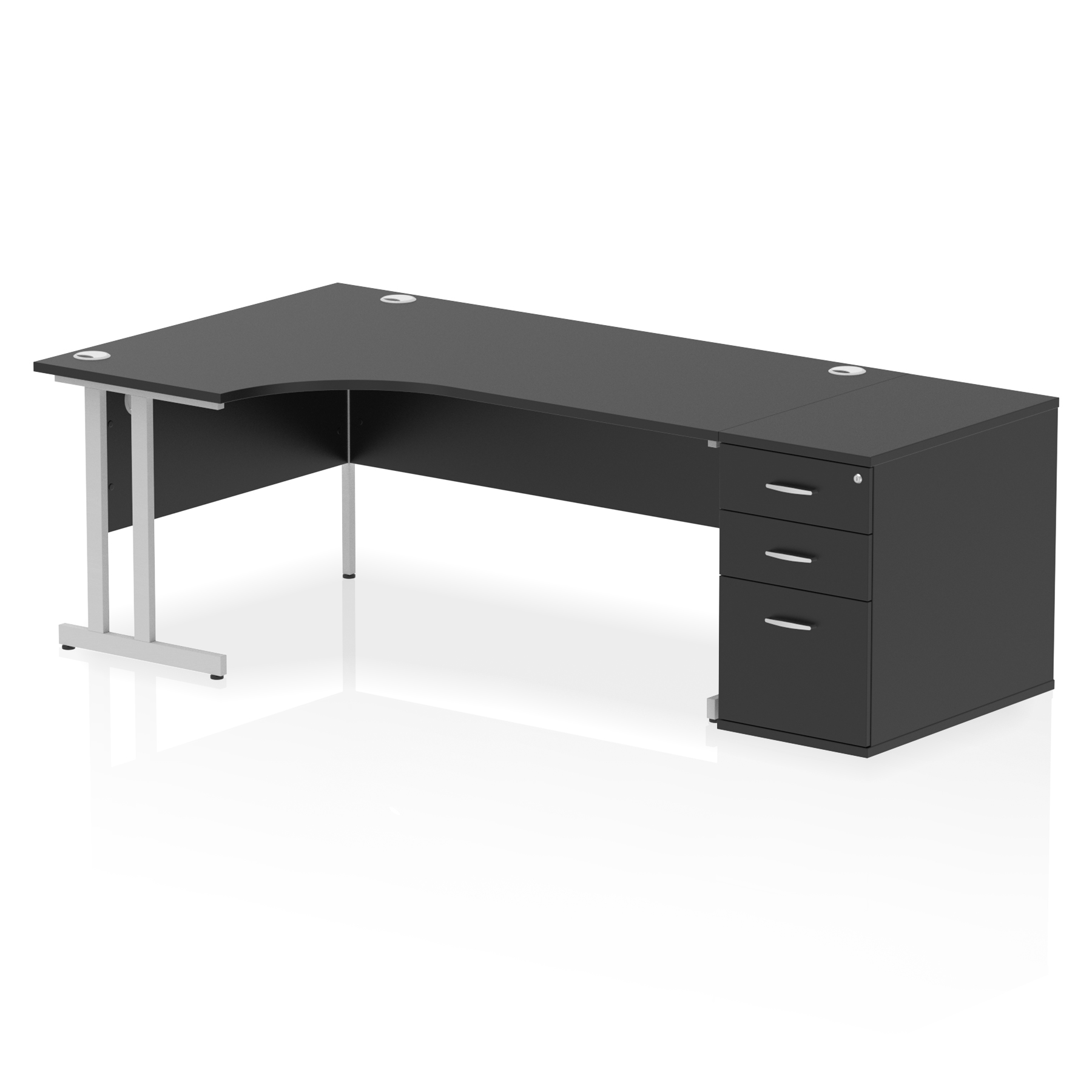 Black / Silver Frame