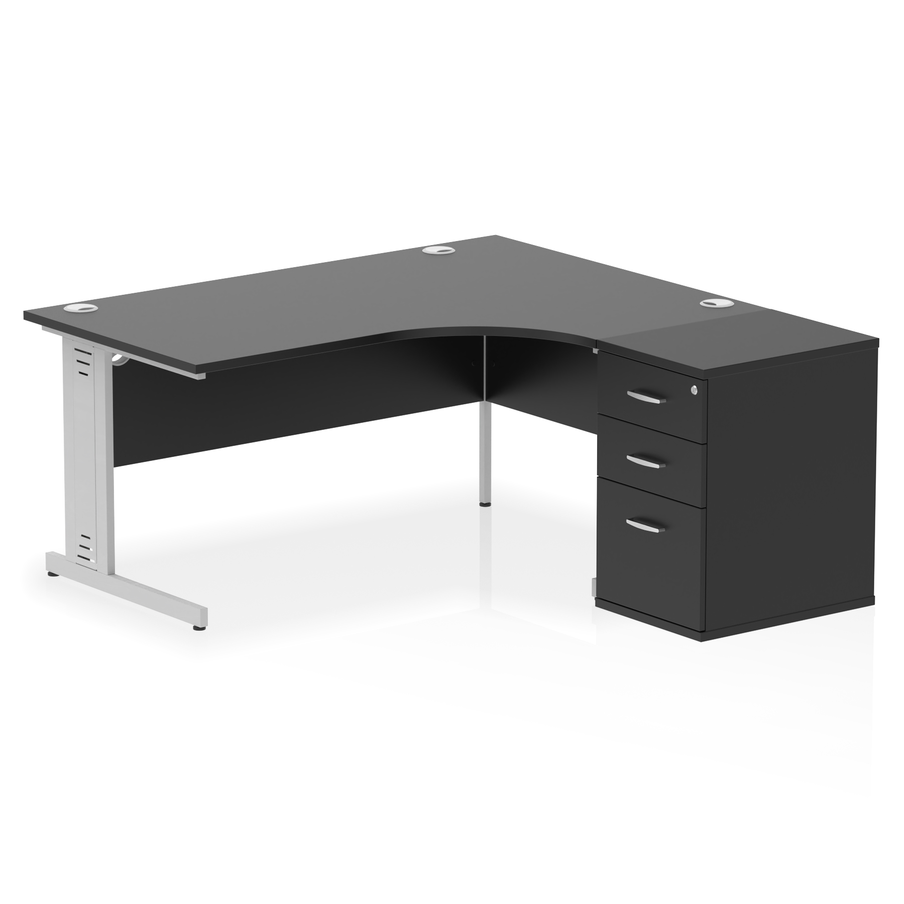 Black / Silver Frame