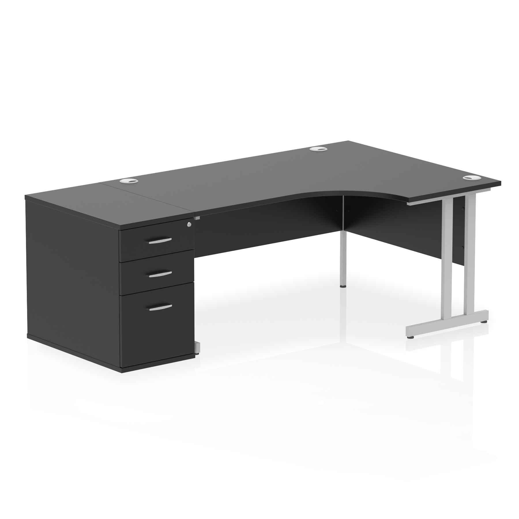 Black / Silver Frame