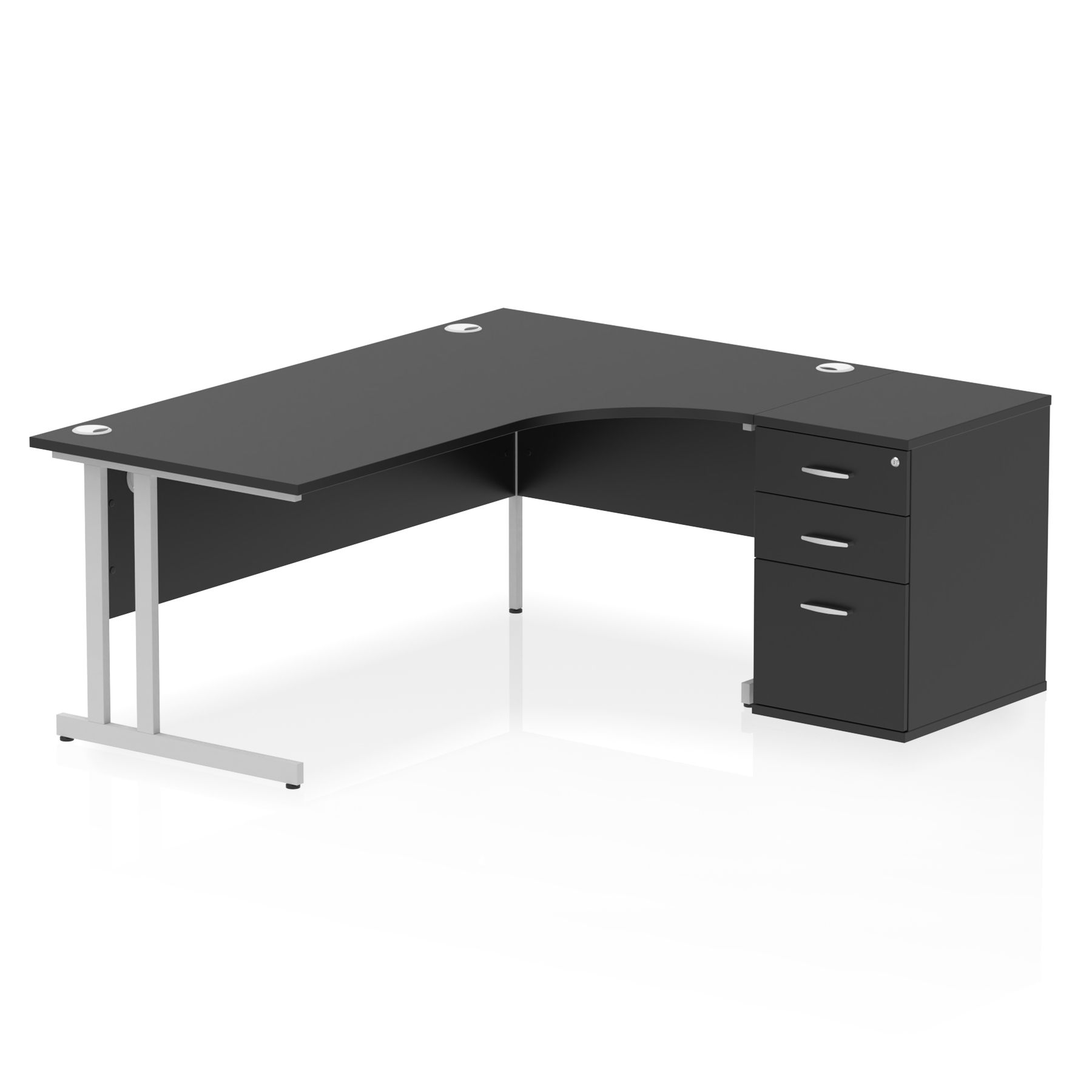 Black / Silver Frame