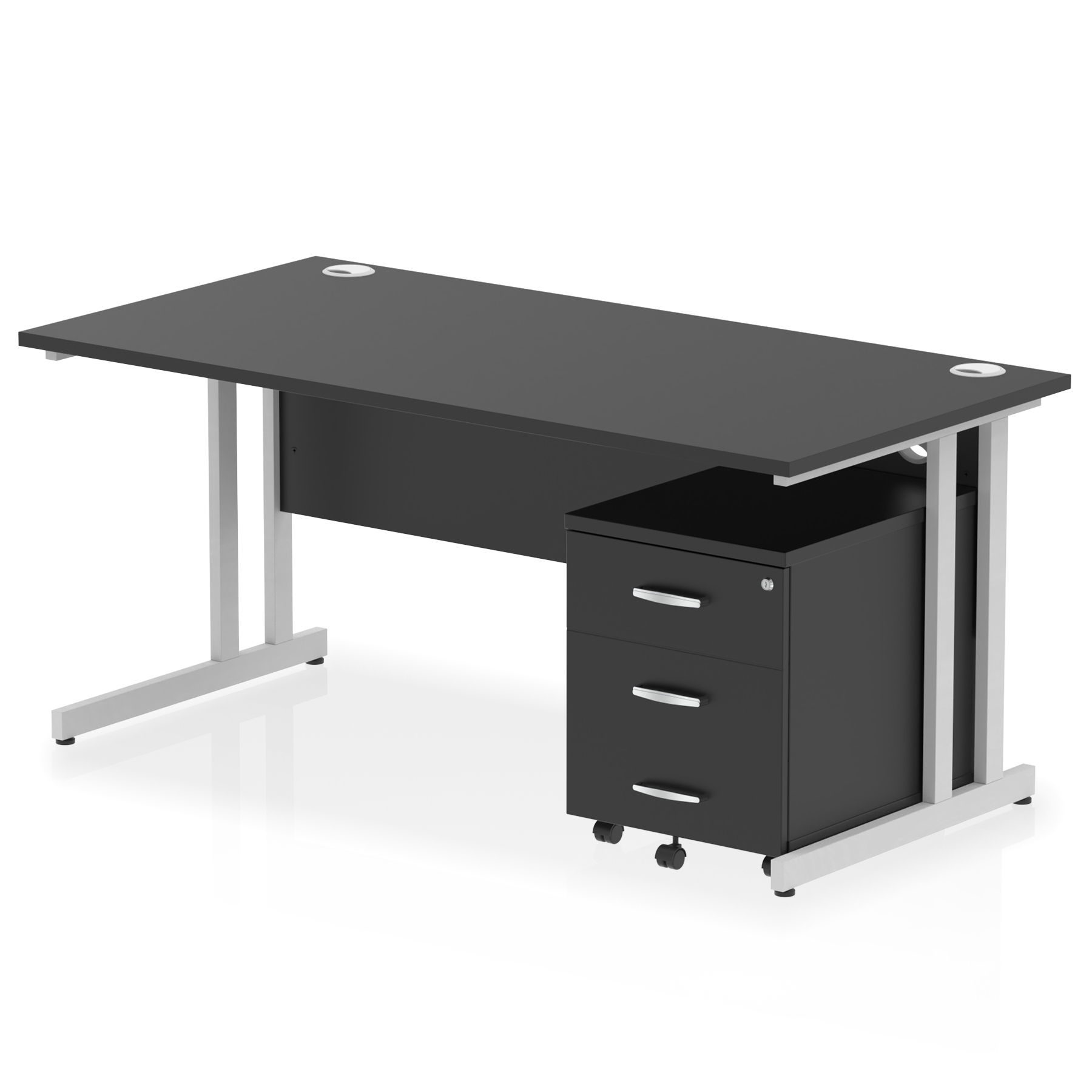 Black / Silver Frame