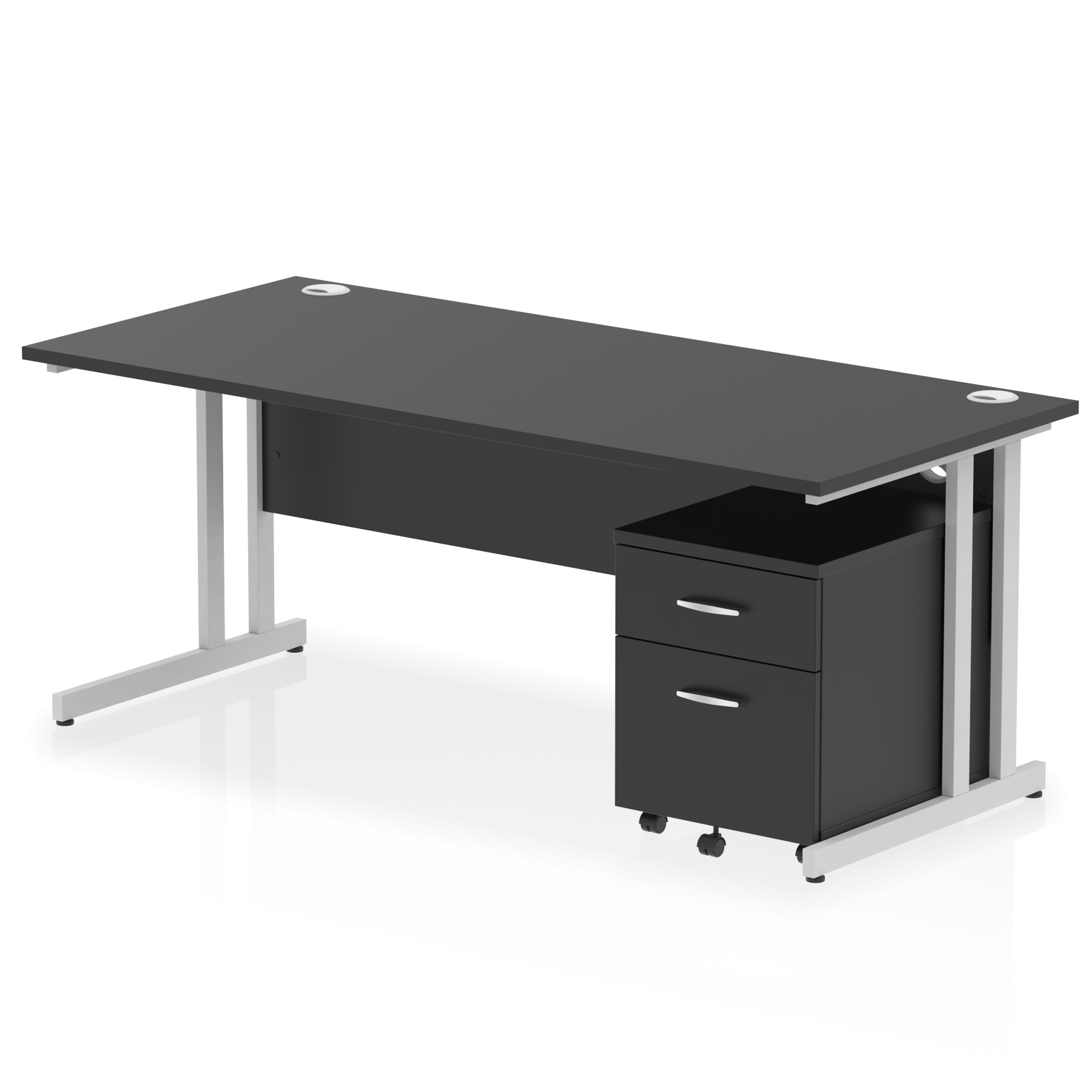 Black / Silver Frame