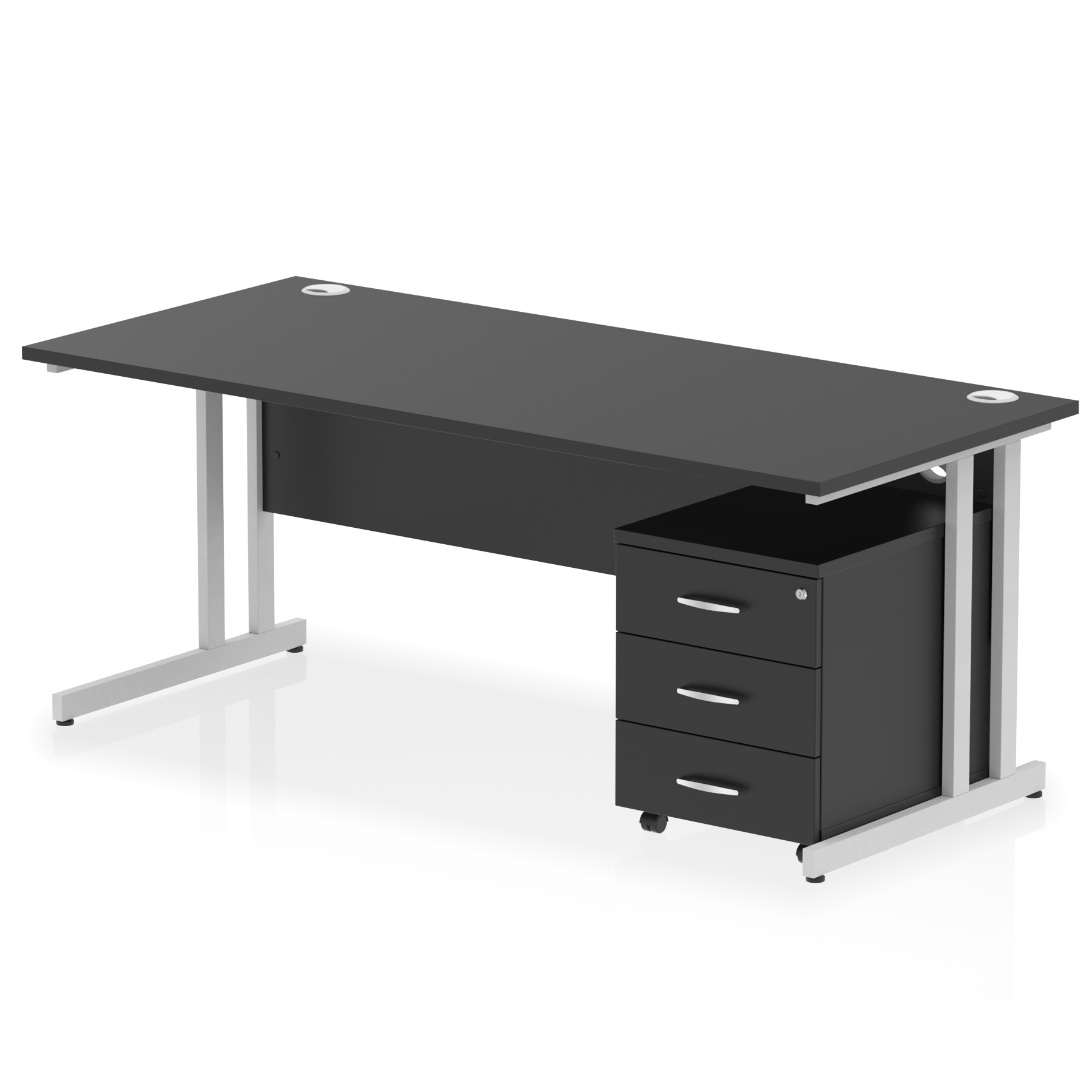 Black / Silver Frame