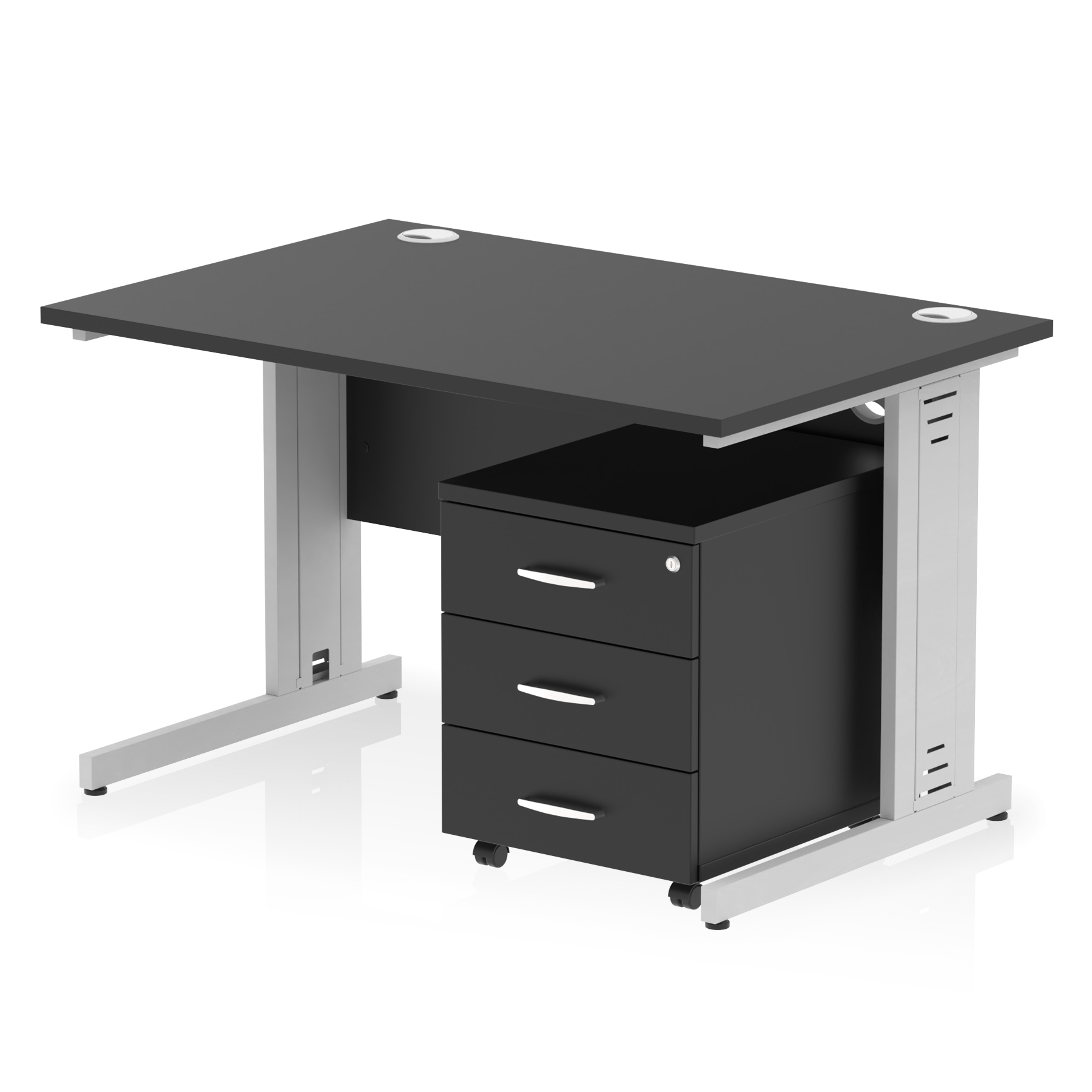 Black / Silver Frame