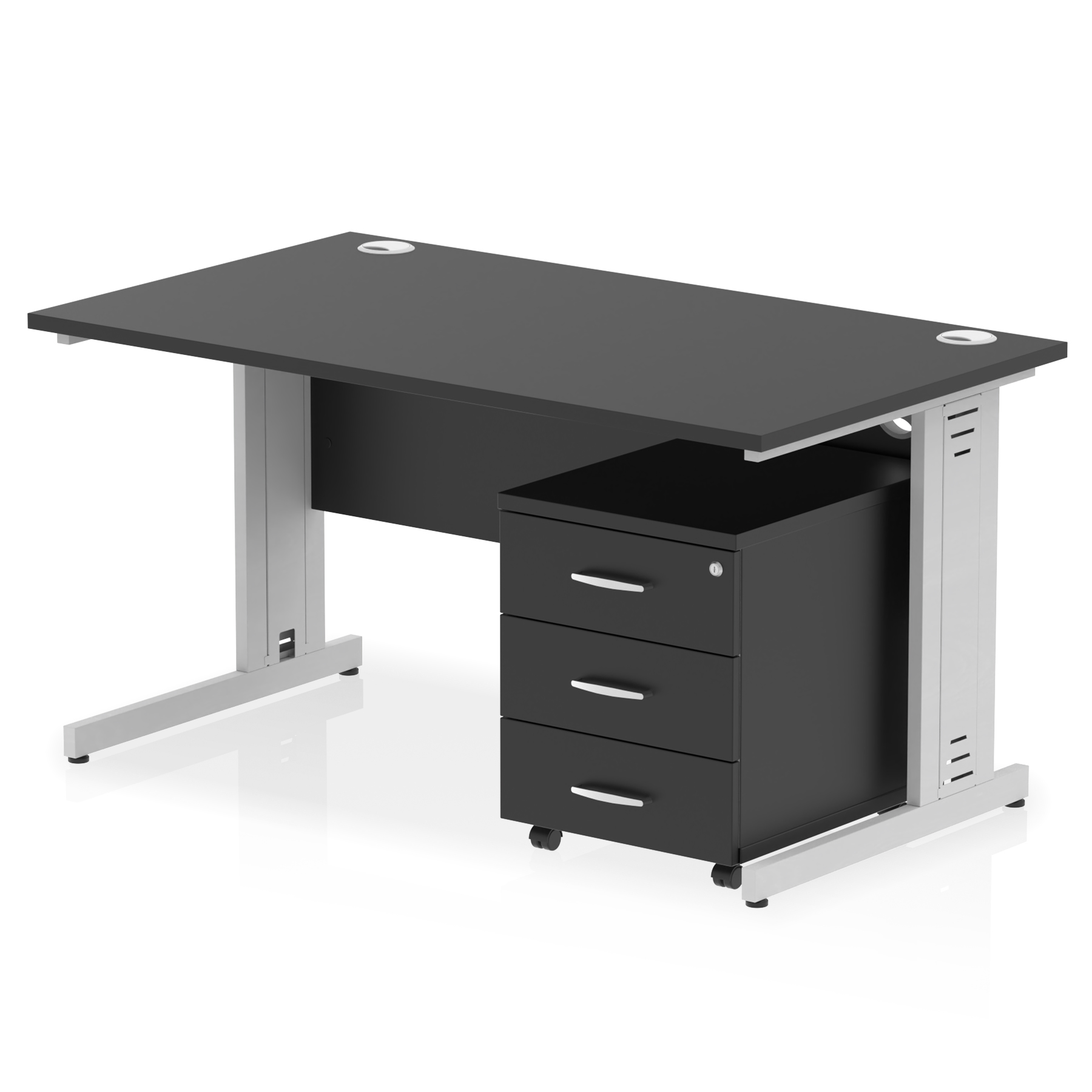 Black / Silver Frame