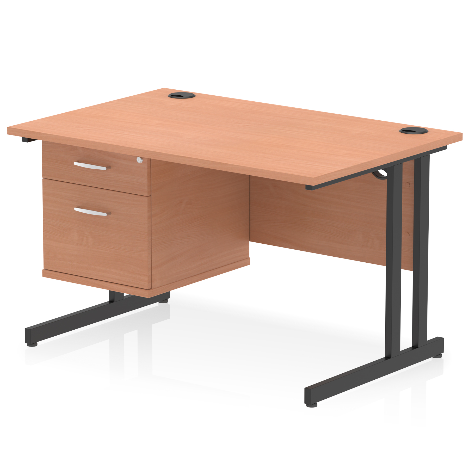 Beech / Black Frame
