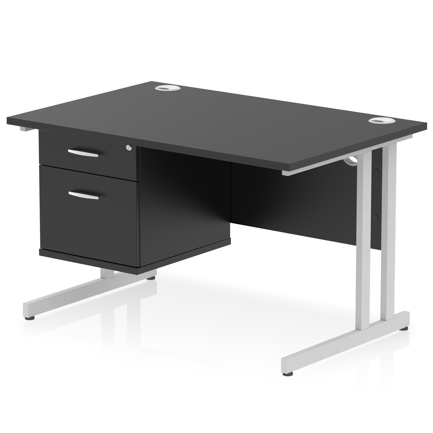 Black / Silver Frame