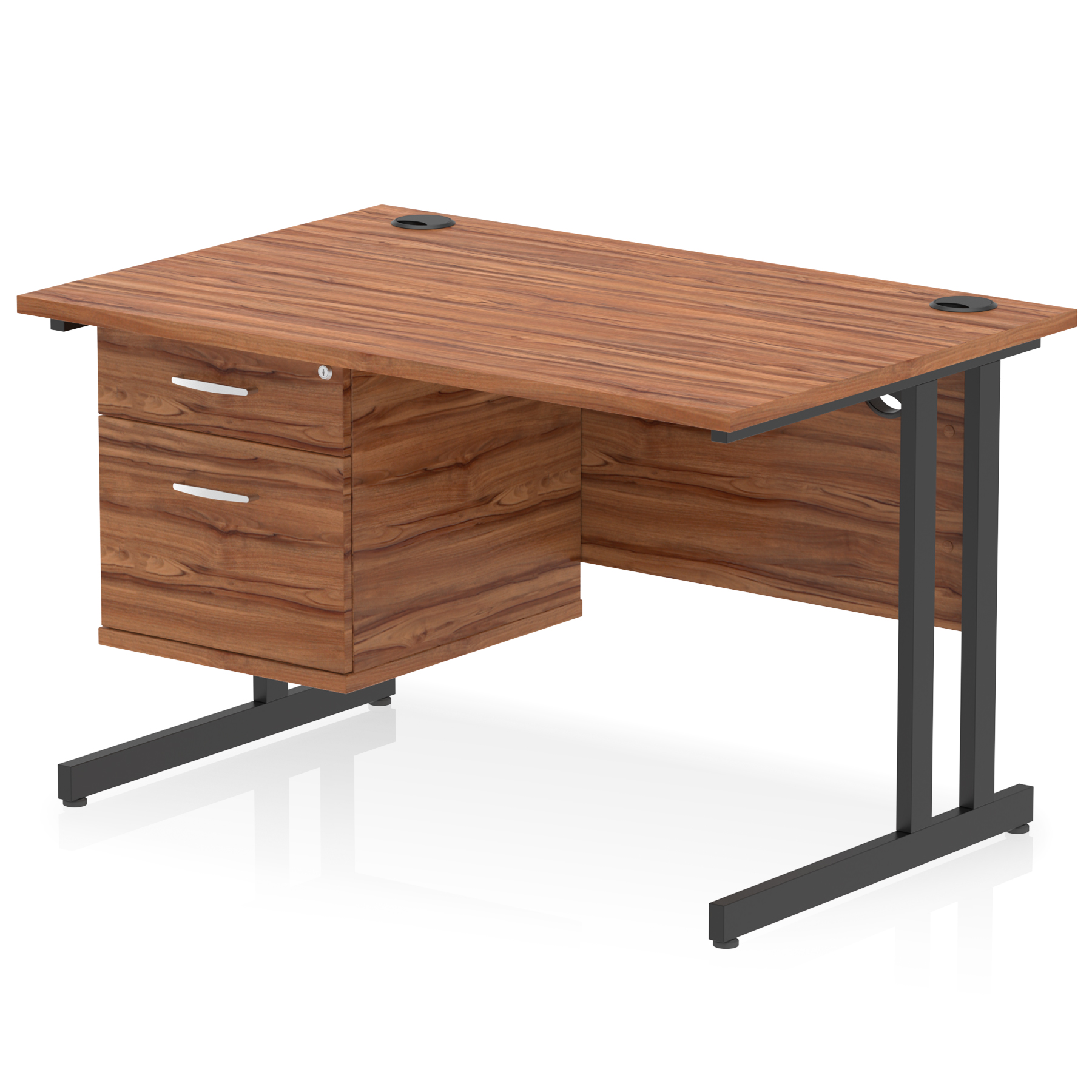 Walnut / Black Frame
