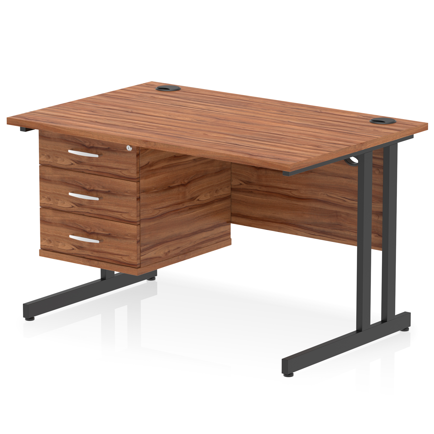 Walnut / Black Frame