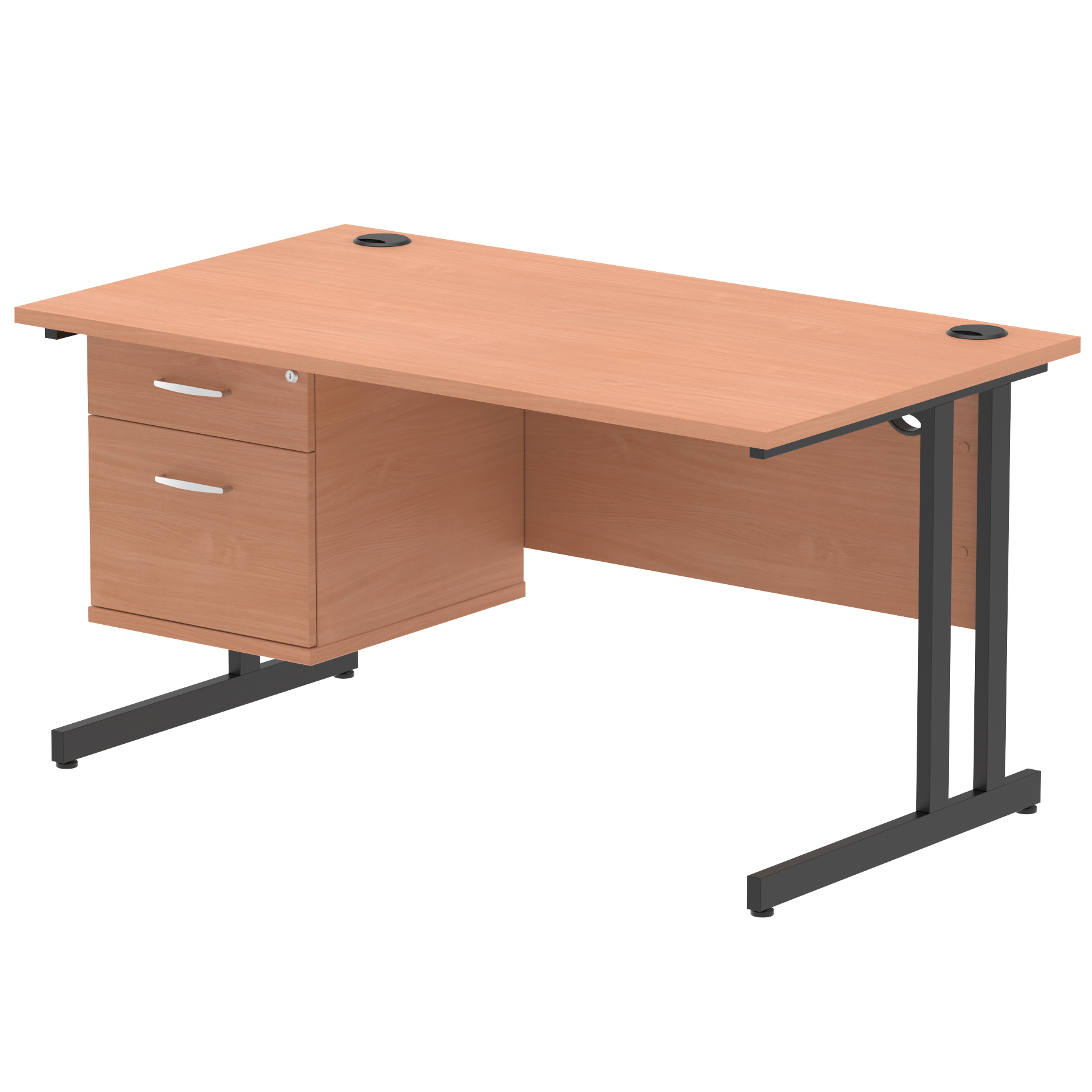 Beech / Black Frame