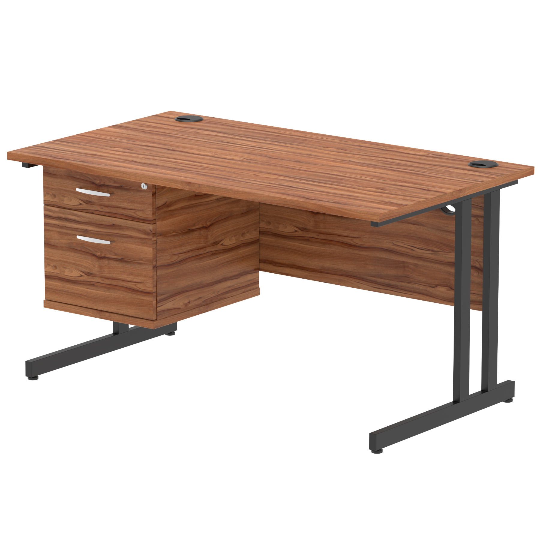 Walnut / Black Frame