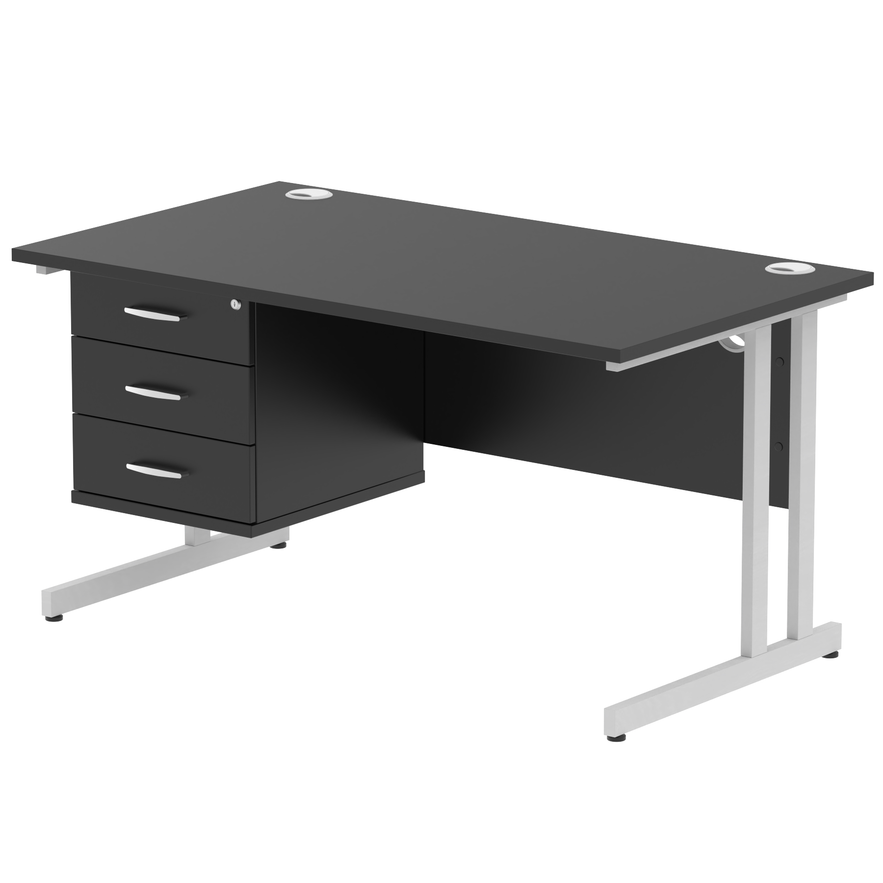 Black / Silver Frame