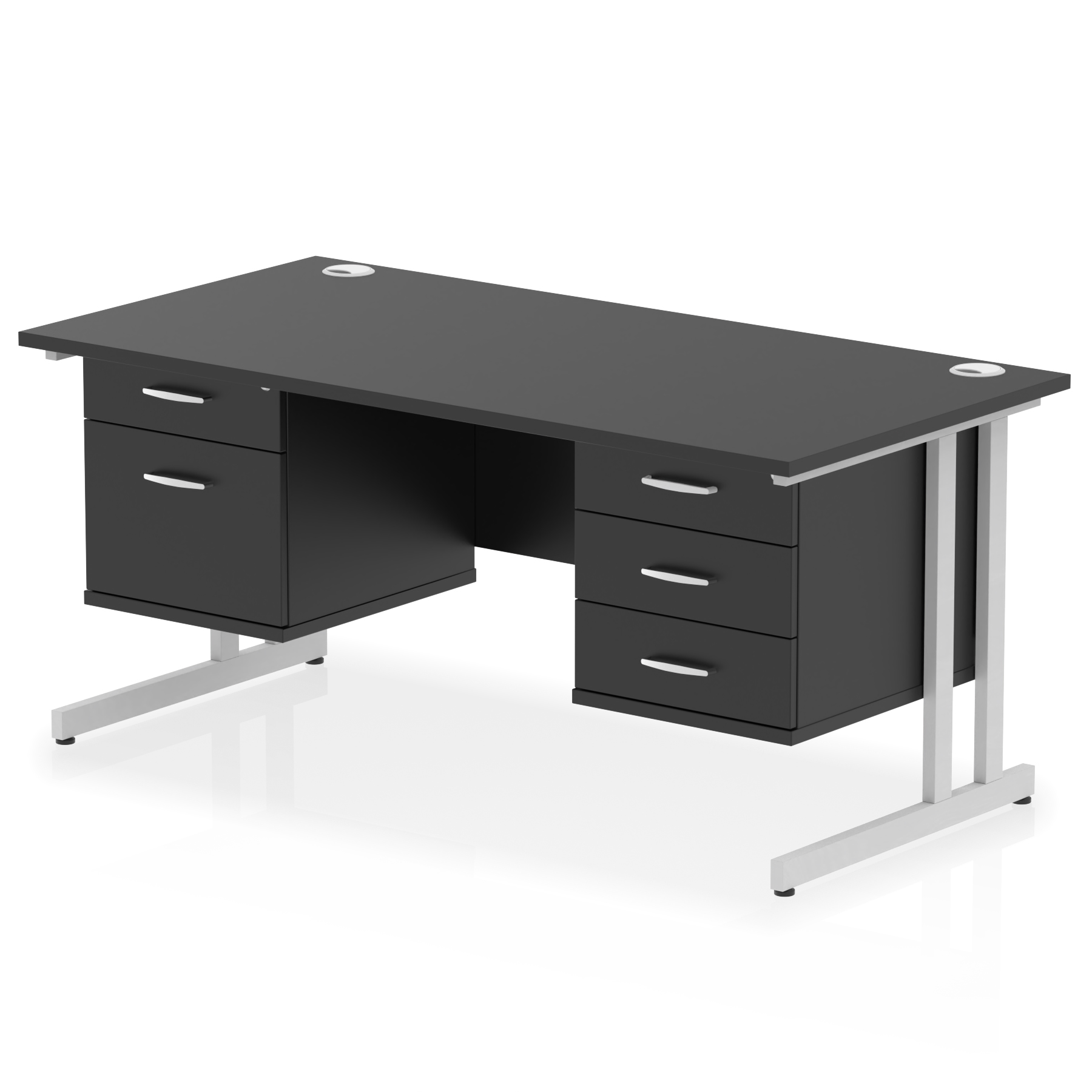 Black / Silver Frame