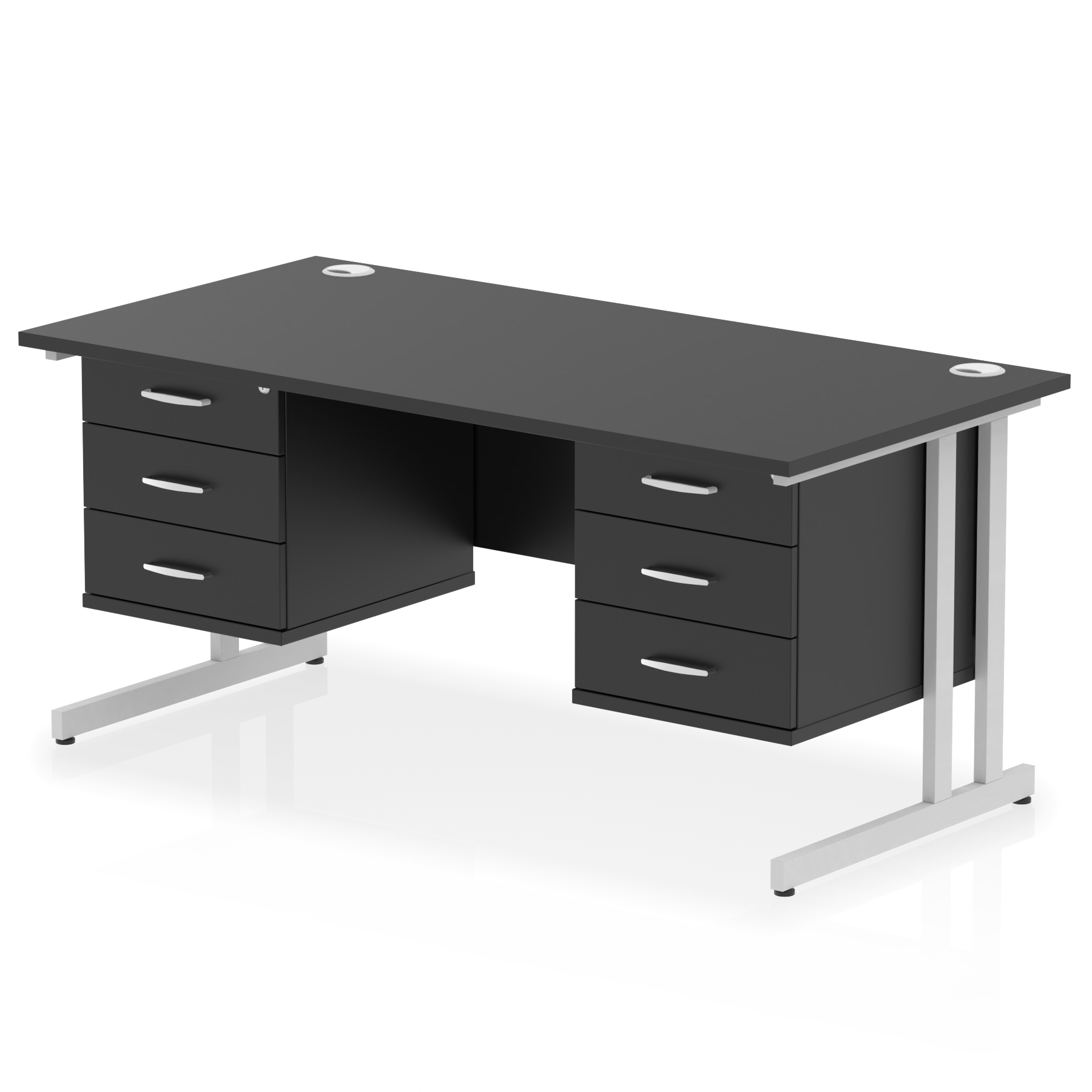 Black / Silver Frame