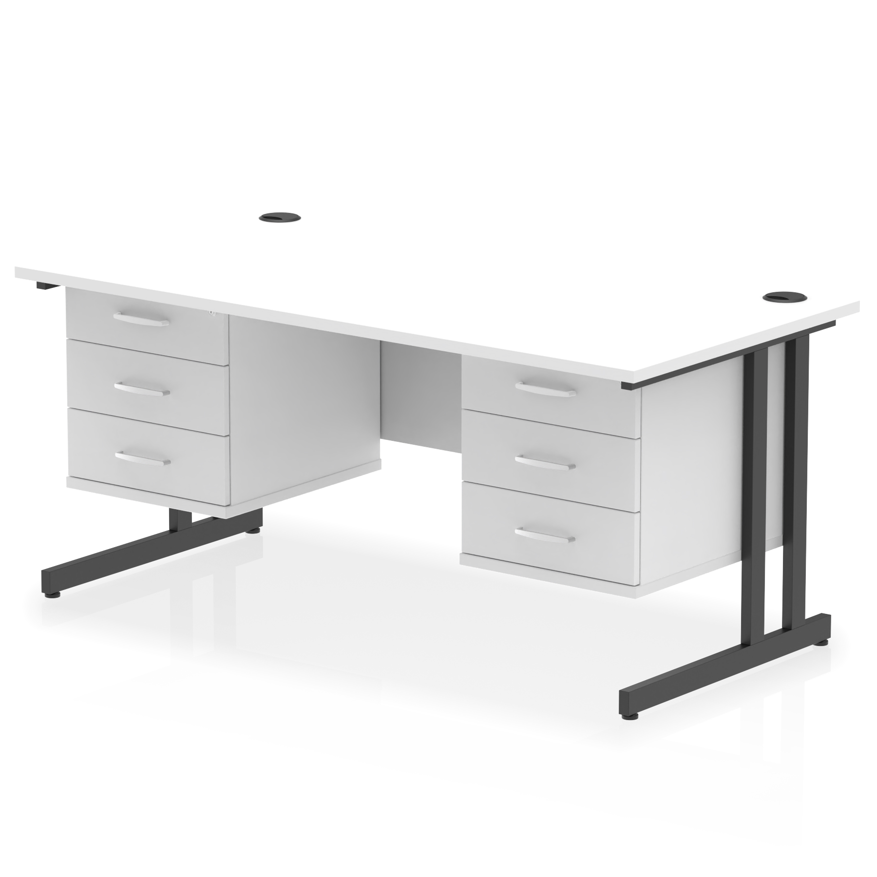 White / Black Frame