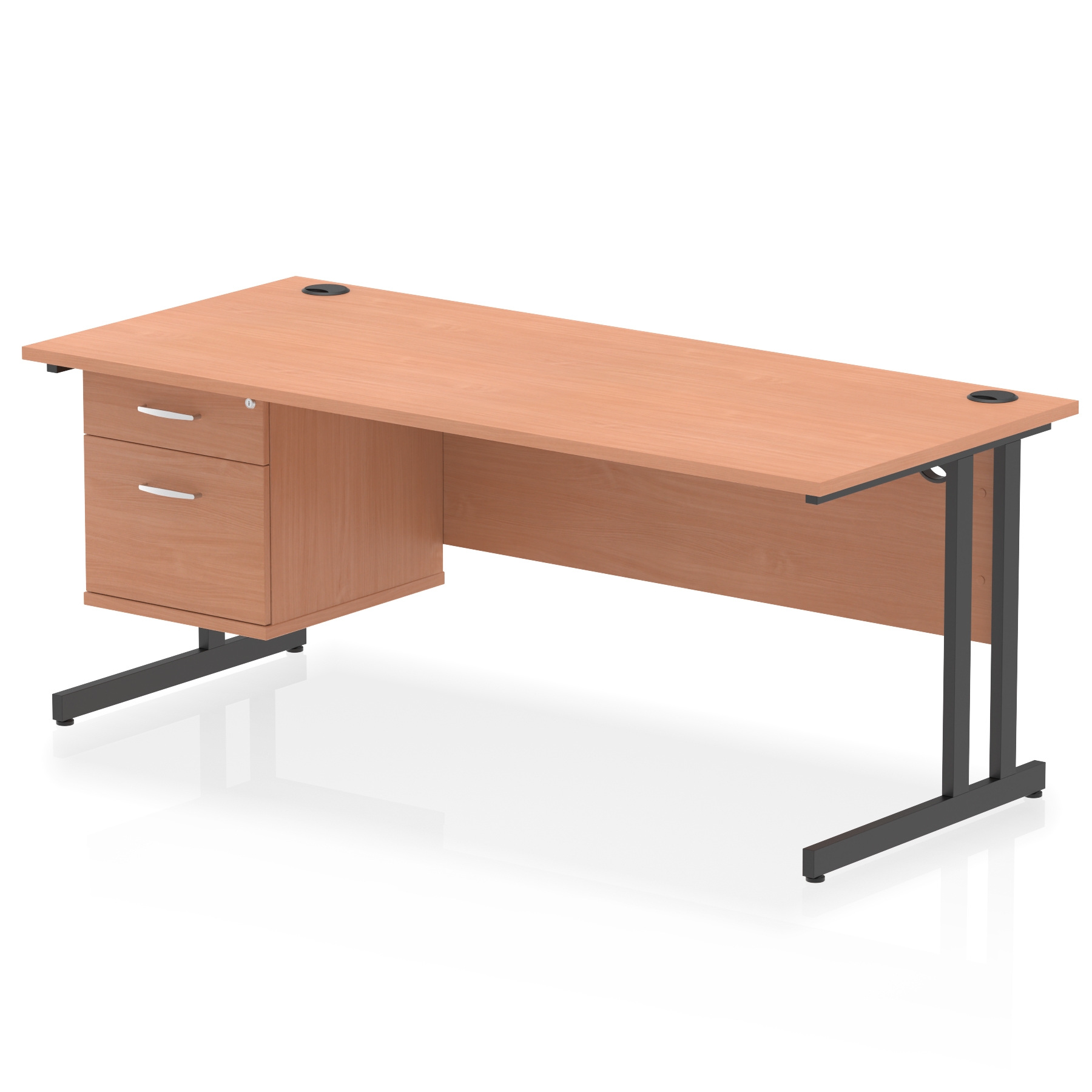 Beech / Black Frame