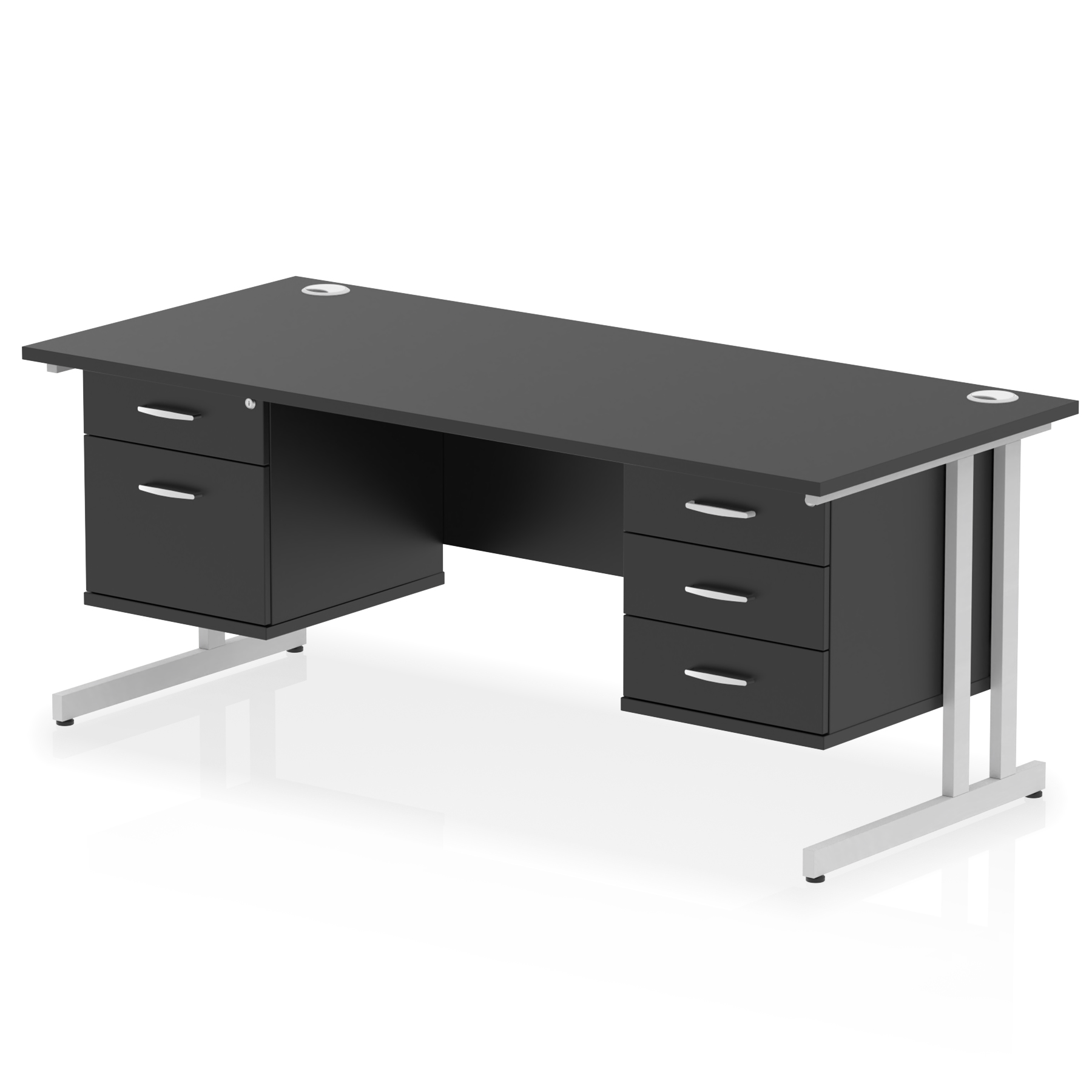 Black / Silver Frame