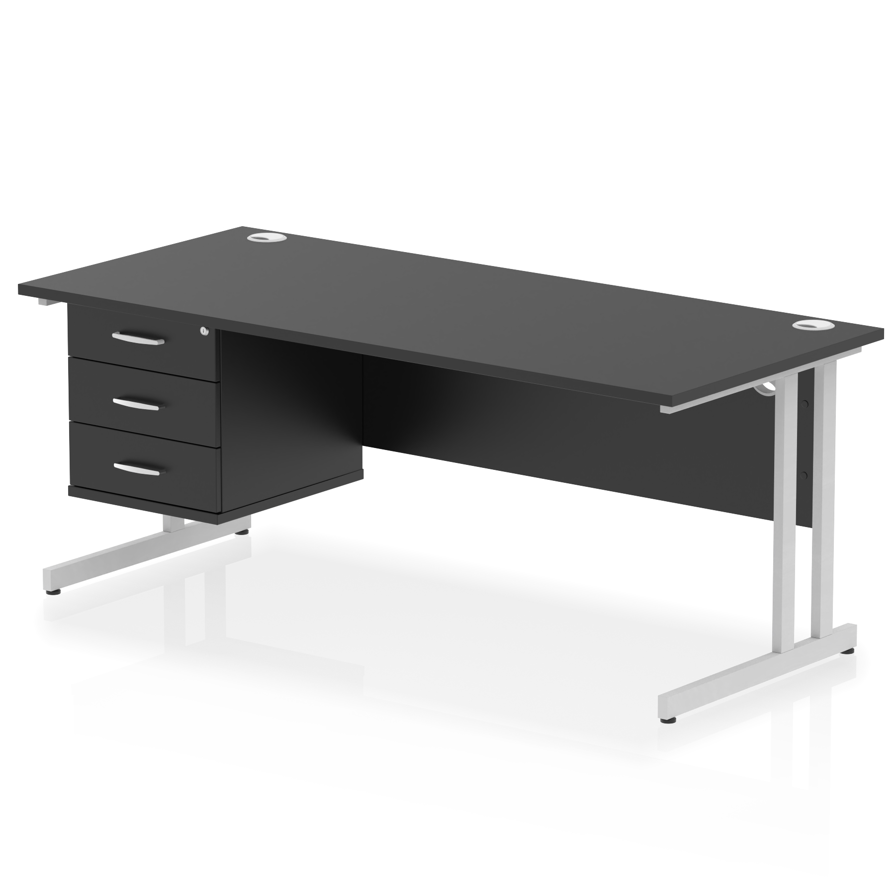 Black / Silver Frame