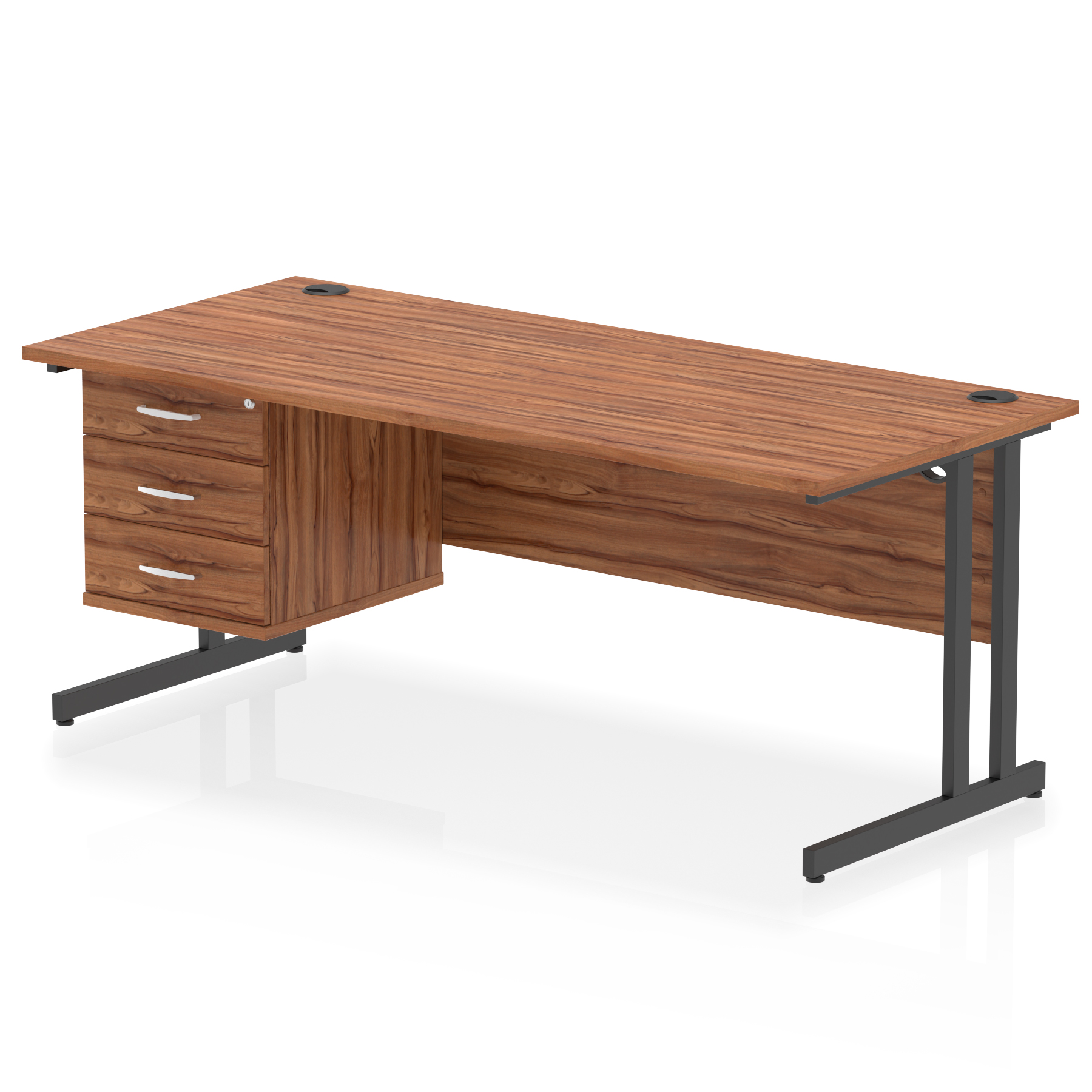 Walnut / Black Frame