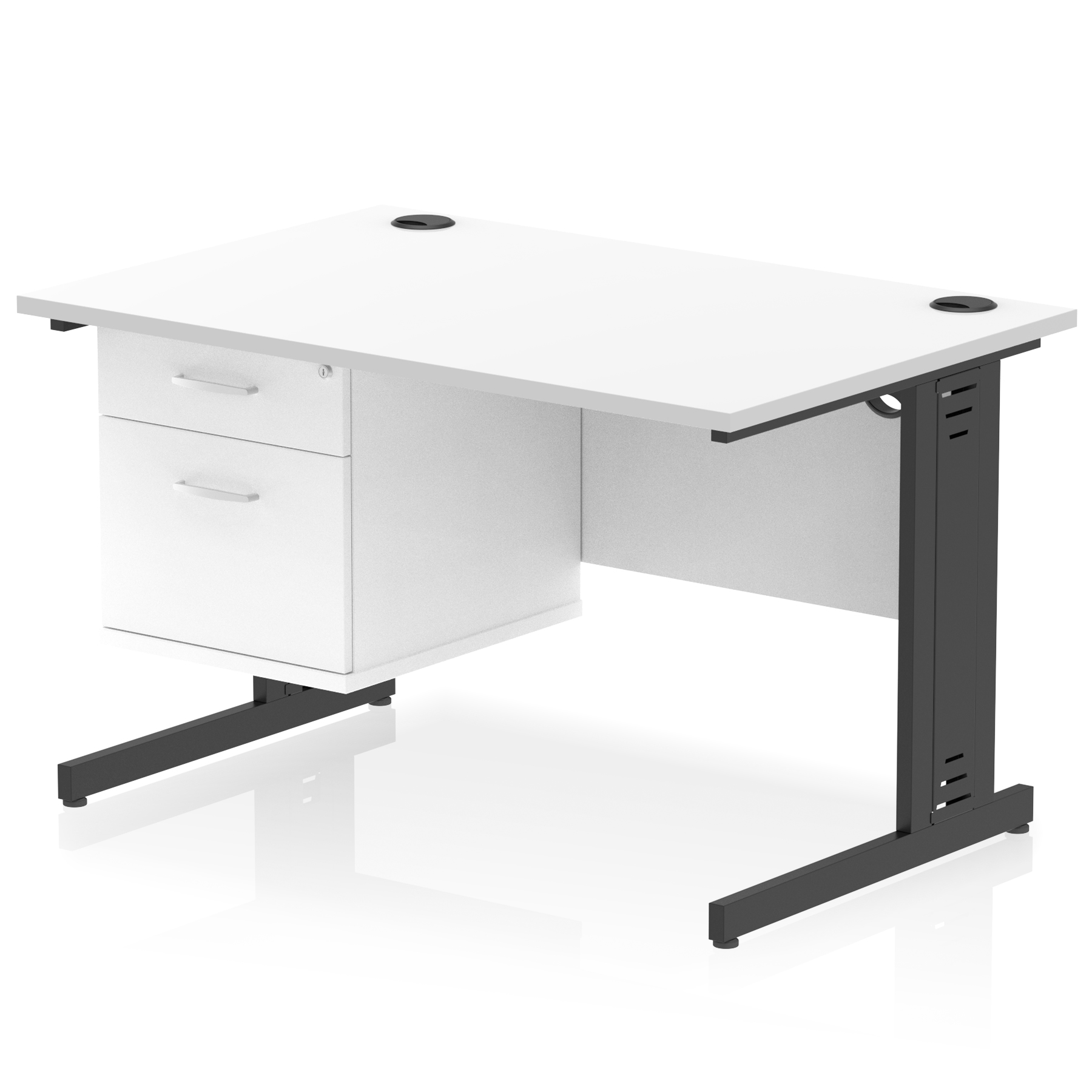 White / Black Frame