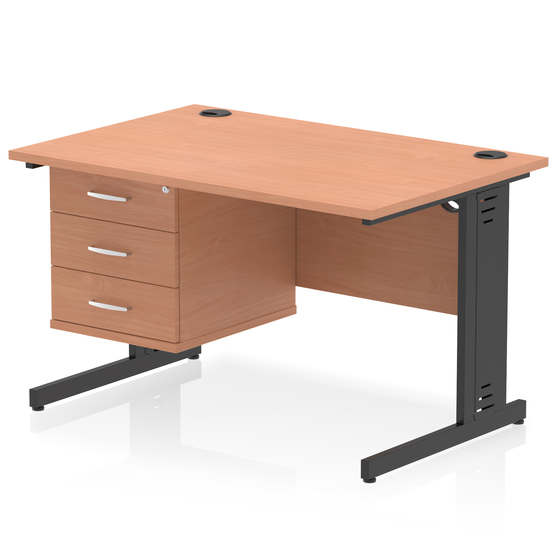 Beech / Black Frame